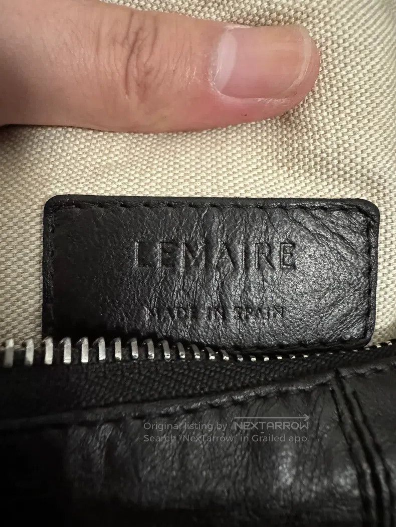 Lemaire LEMAIRE Large deep chocolate-colored sheepskin horn bag Size ONE SIZE - 9 Thumbnail