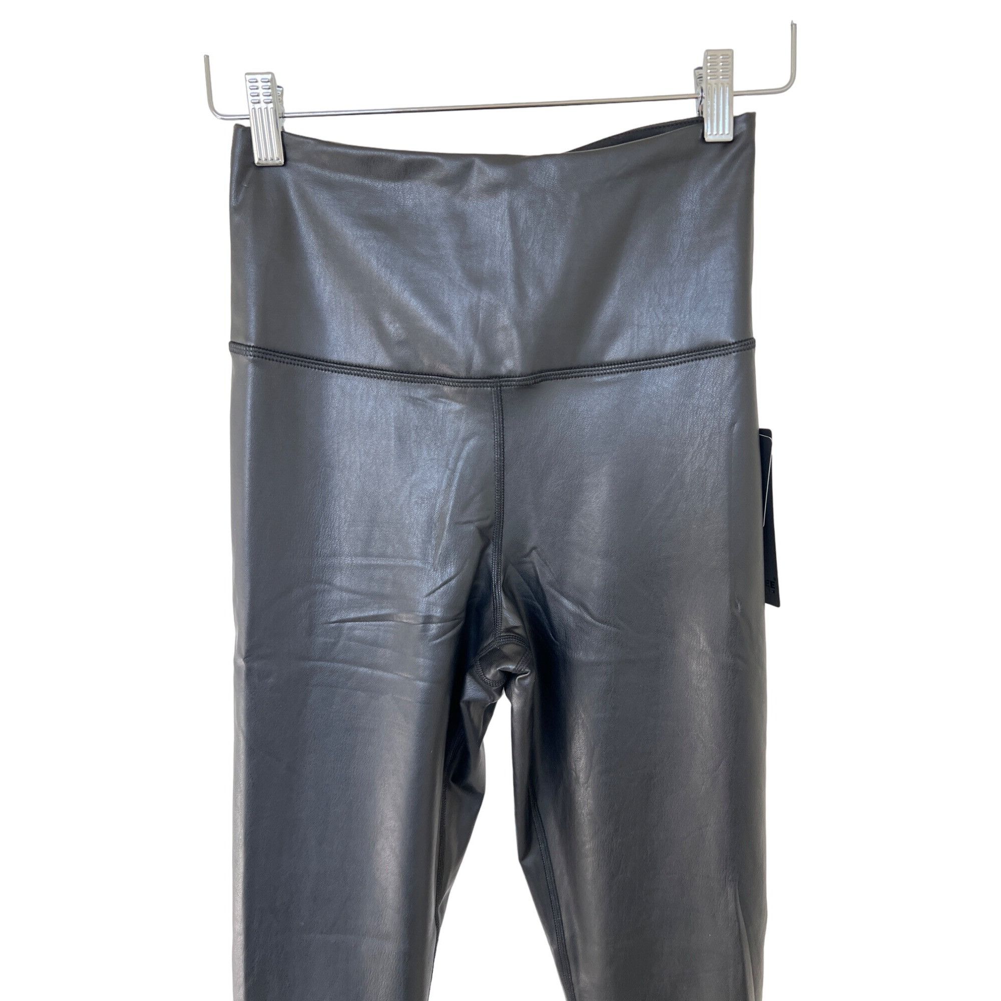 Other 90 Degree By Reflex Black Faux Leather Leggings Size 27" / US 4 / IT 40 - 7 Thumbnail