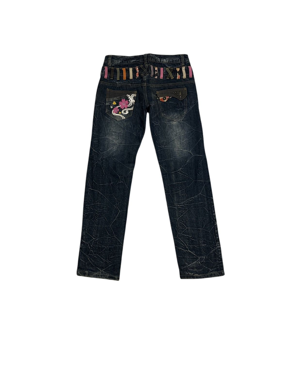 Japanese Brand Japanese International World Double Waist Jeans Streetwear Size US 32 / EU 48 - 9 Thumbnail