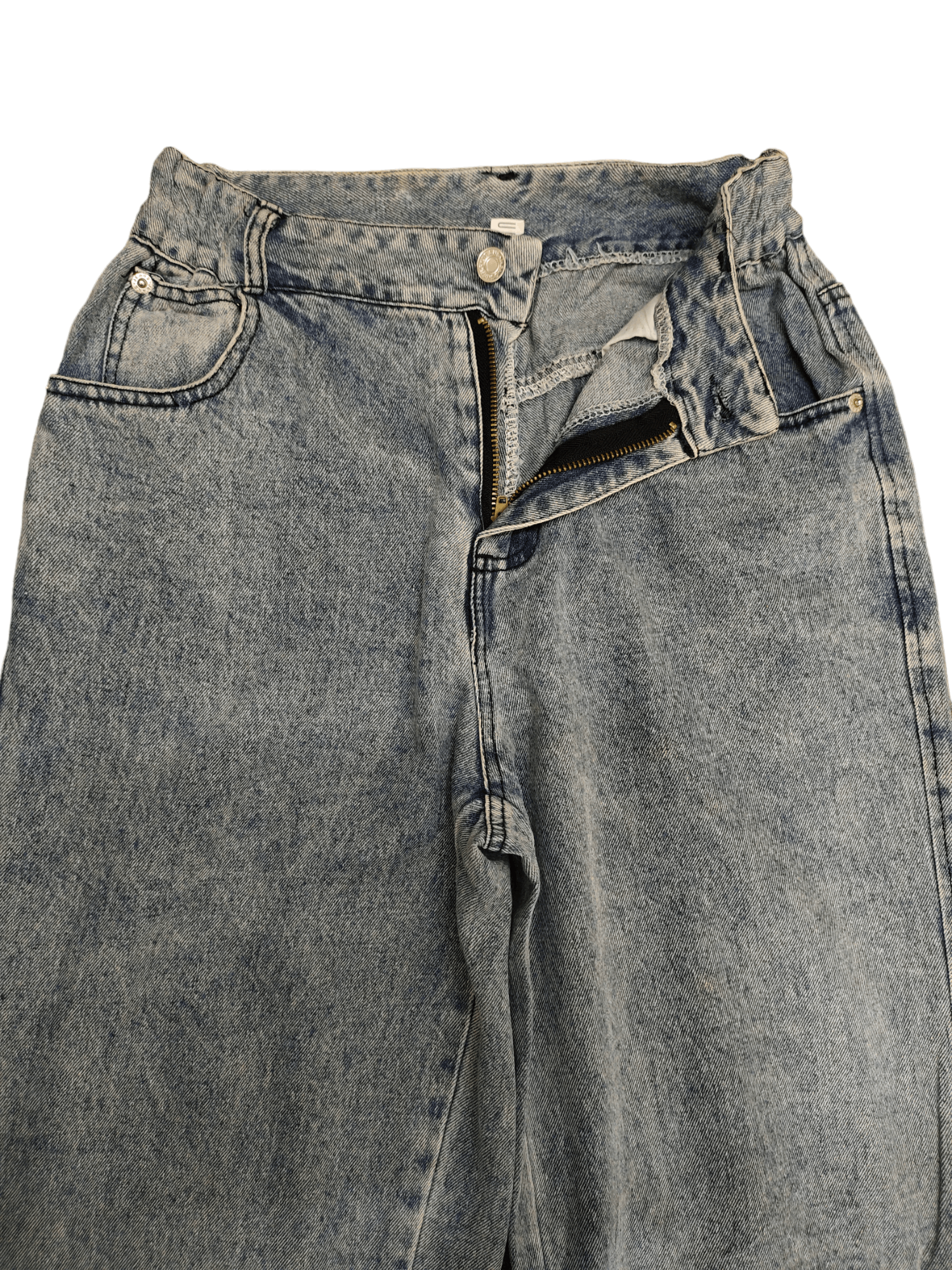Hysteric Glamour Ahstudio Light Wash Bondage Punk Baggy Denim Pants Size US 28 / EU 44 - 9 Thumbnail