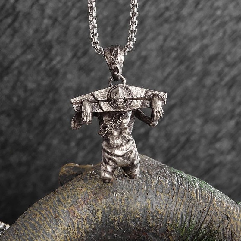Jewelry Retro Gothic Imprisoned Monster Necklace Pendant Size ONE SIZE - 2 Thumbnail