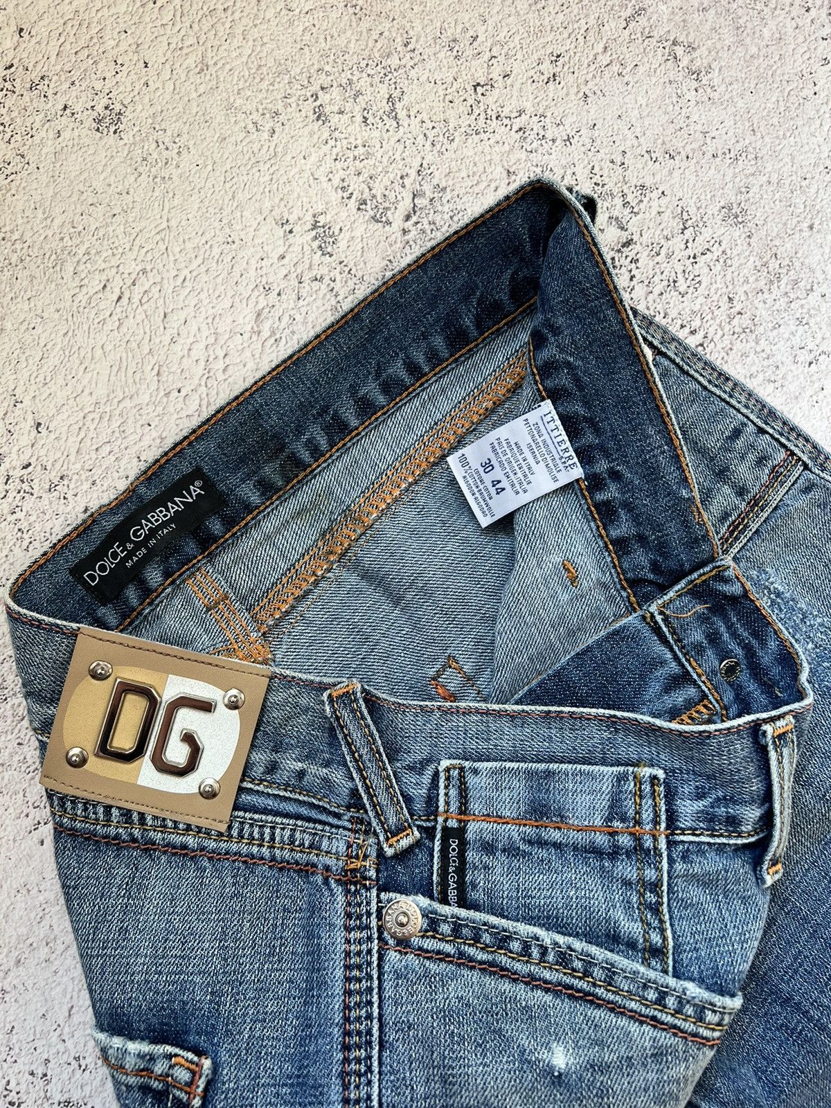 Dolce & Gabbana × Hysteric Glamour × Vintage Y2K Vintage Dolce & Gabbana Faded Bootcut Jeans Size 30" / US 8 / IT 44 - 9 Thumbnail