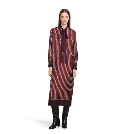 Gucci o1loc1c0226 835782 Printed Silk Twill Dress With Bow Size M / US 6-8 / IT 42-44 - 3 Thumbnail