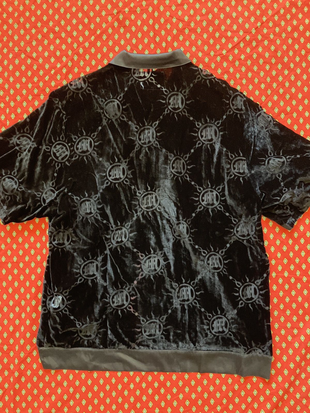 Menace Menace Velour Monogram Shirt Size US L / EU 52-54 / 3 - 2 Thumbnail