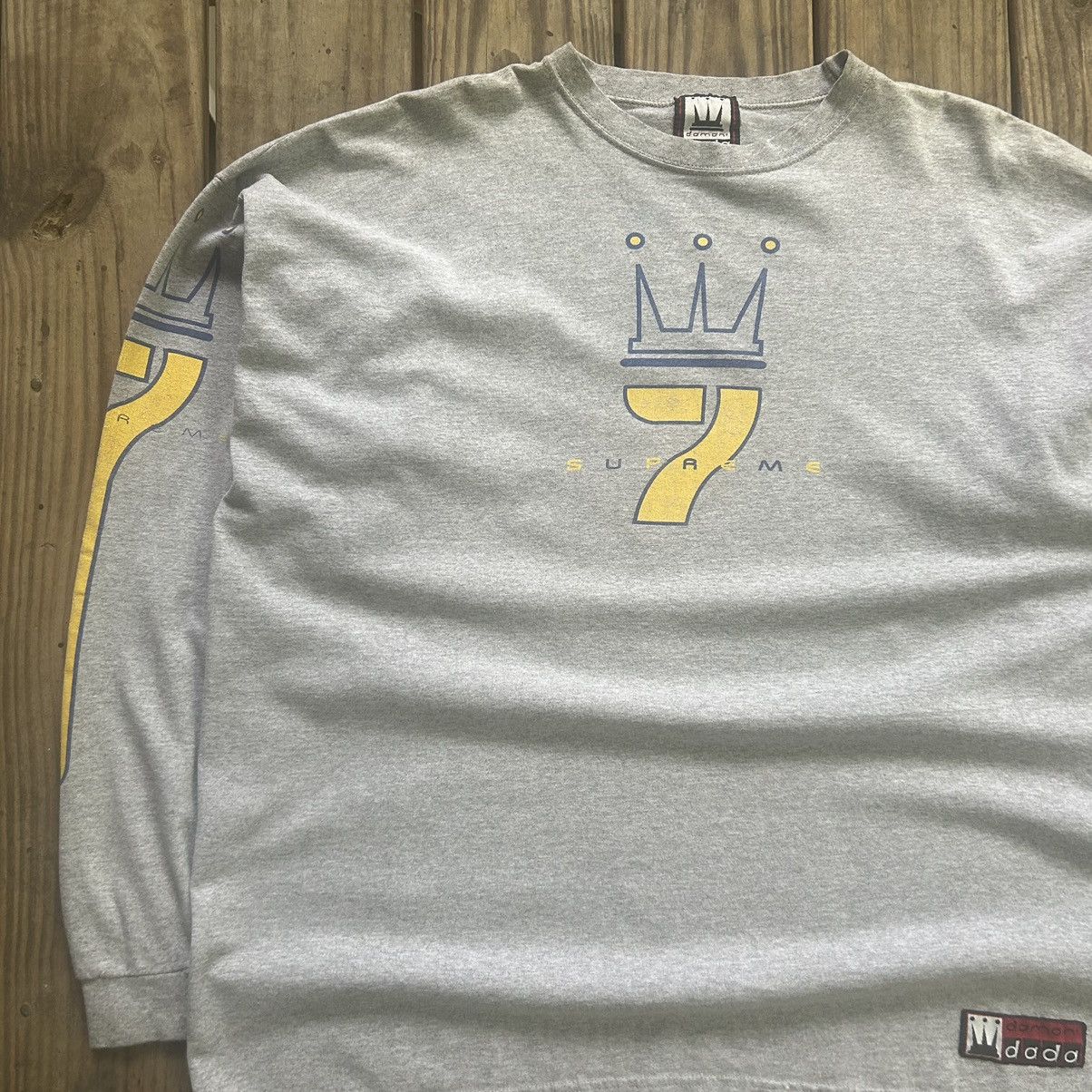 Damani Dada × Vintage Vintage 90s Damani Dada Supreme Team L/S T-Shirt Size US XXL / EU 58 / 5 - 4 Thumbnail