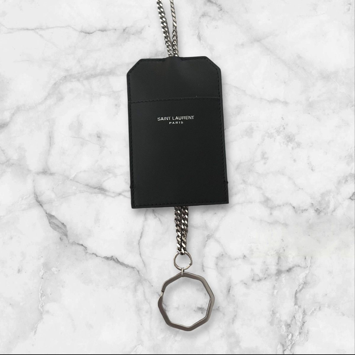 Saint Laurent Paris Saint Laurent Card Key Ring Necklace Size ONE SIZE - 1 Thumbnail