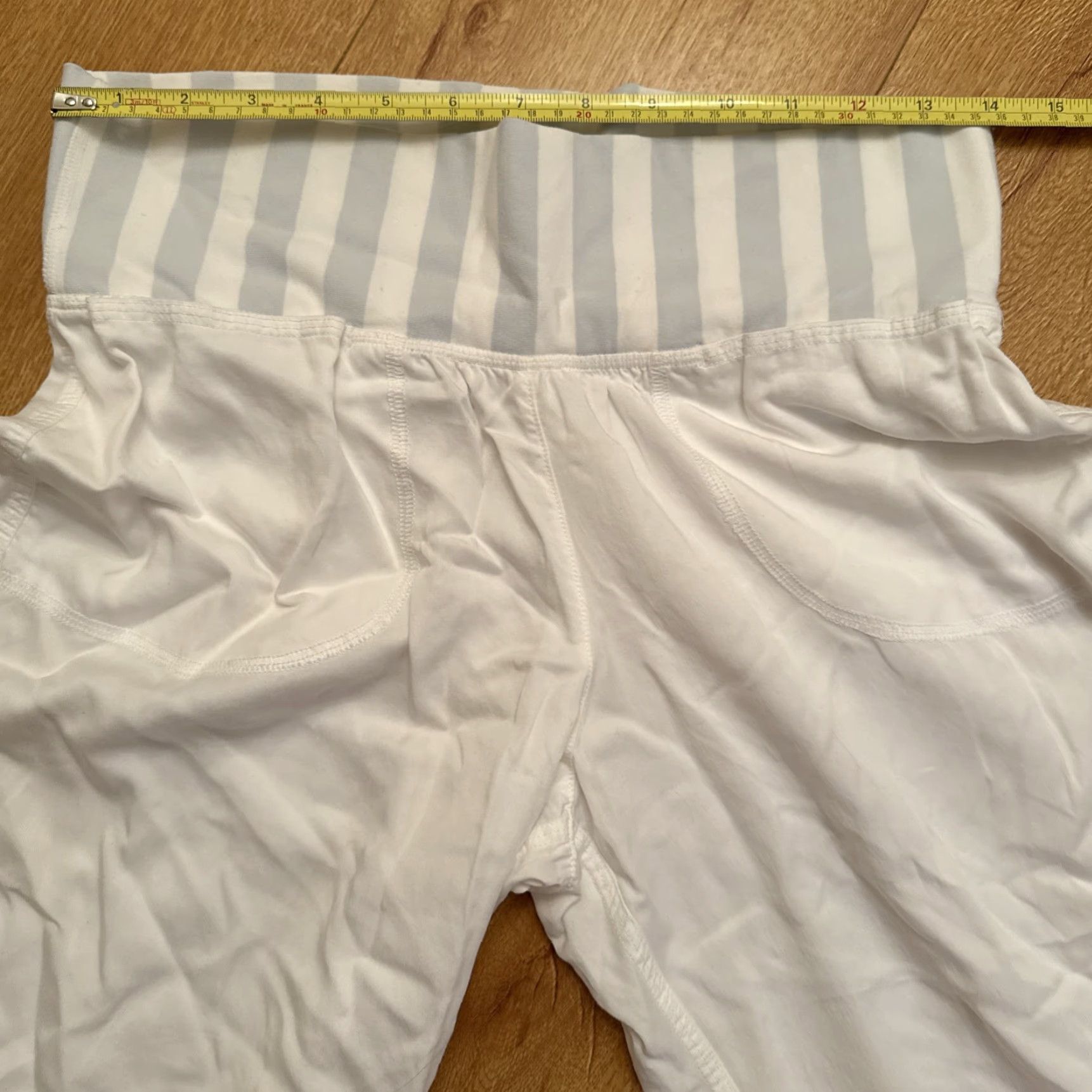 Lululemon Lululemon Studio Joggers Women 6 White Stripe Drawstring Ankle Wide-Leg Size 28" / US 6 / IT 42 - 4 Thumbnail