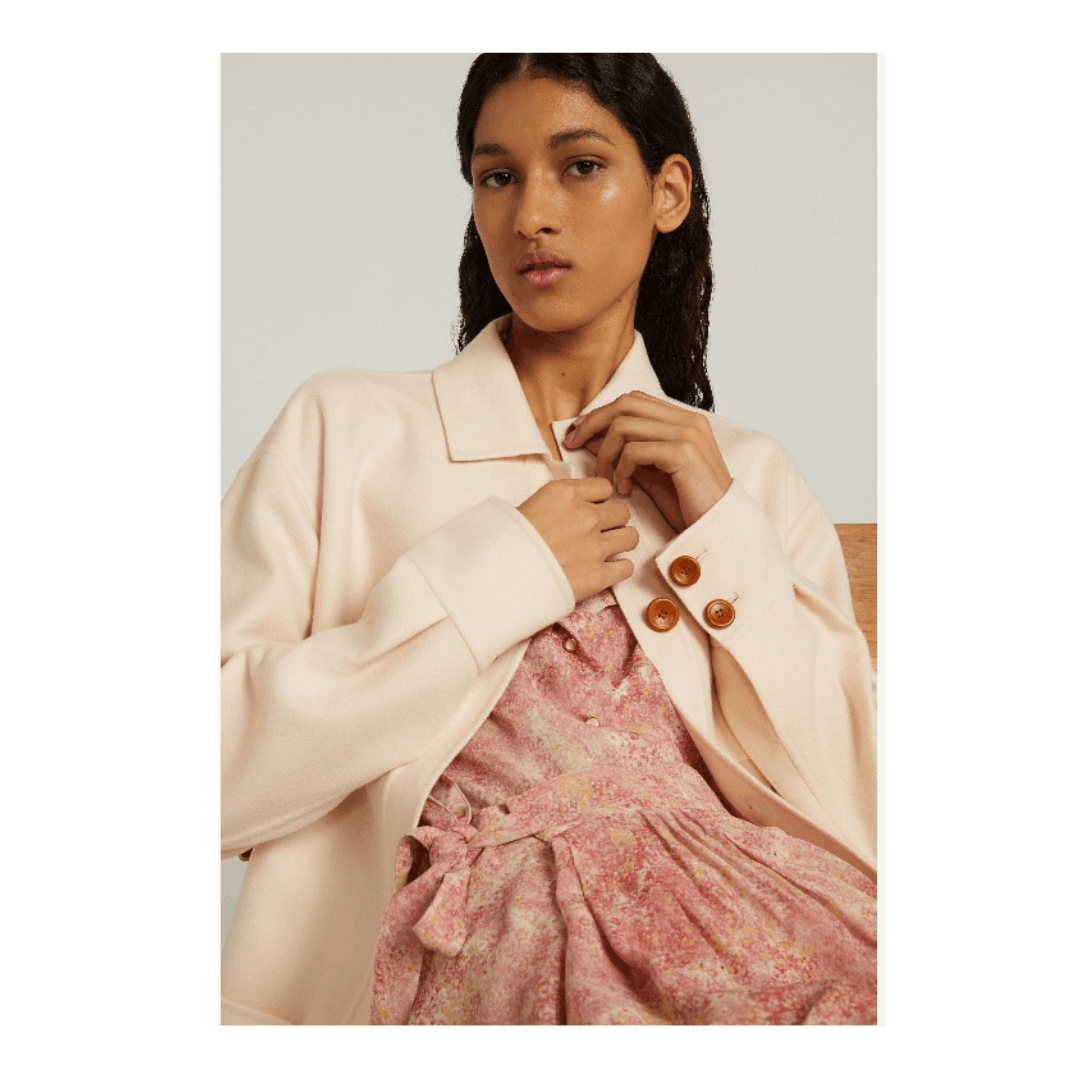 Loro Piana o1srvl11e1224 Larson Jacket in Light Pink Size XS / US 0-2 / IT 36-38 - 3 Thumbnail
