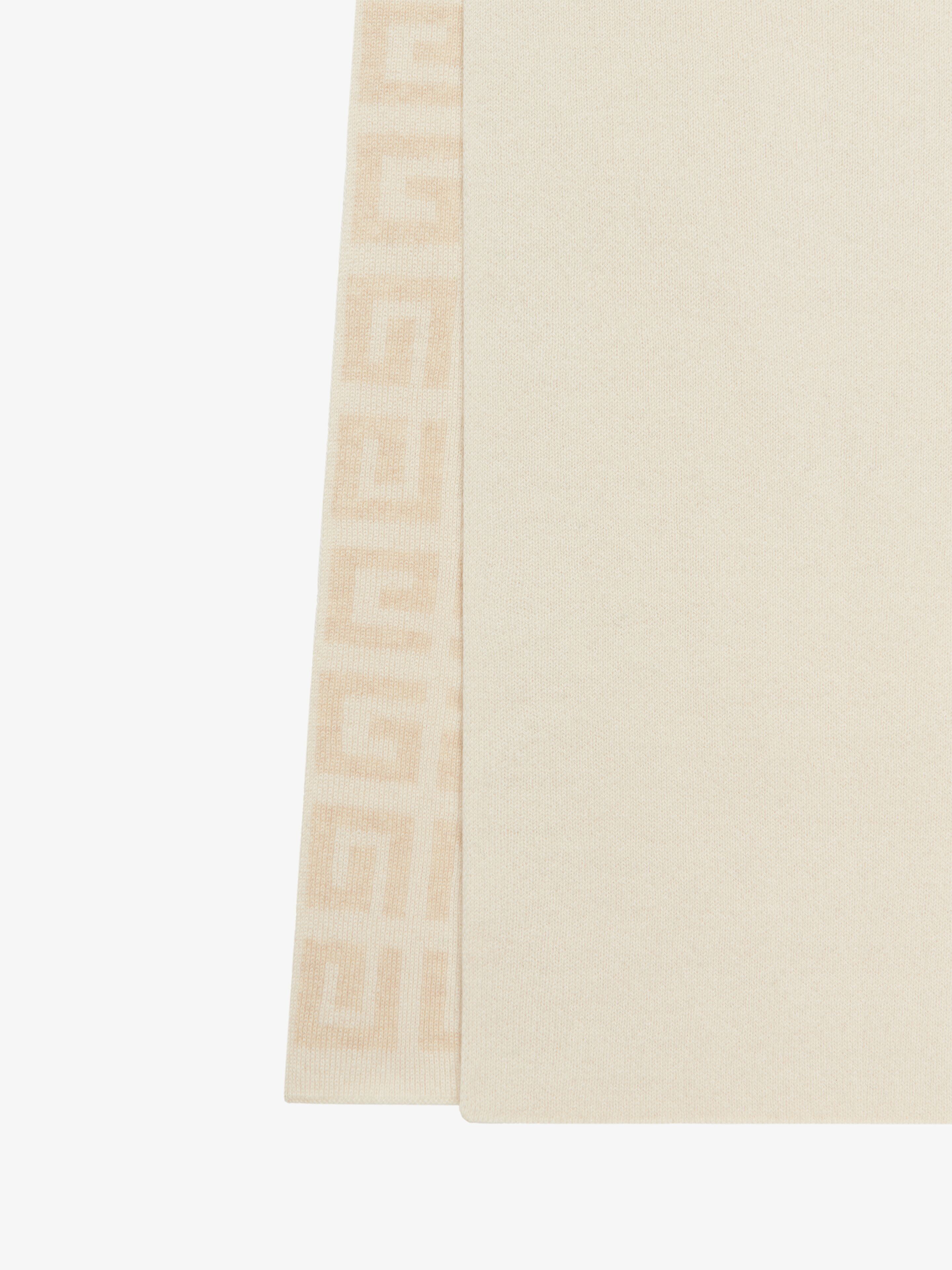 Givenchy o1mle0325 Size: OS / 4G Double Sided Scarf in White & Ecru Size ONE SIZE - 3 Thumbnail