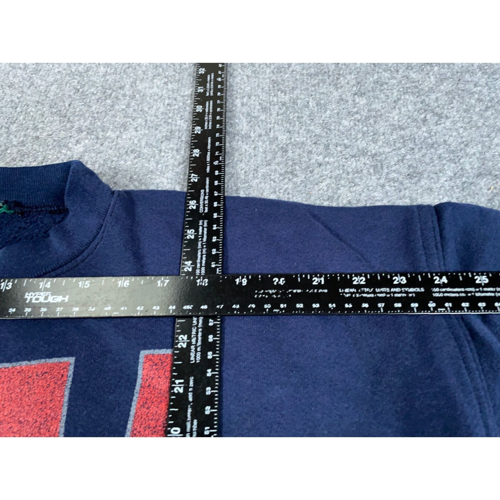 Vintage VTG 90s USA Baseball Sweatshirt Adult Large XL Blue Big Print Retro Sports Mens Size US L / EU 52-54 / 3 - 7 Thumbnail