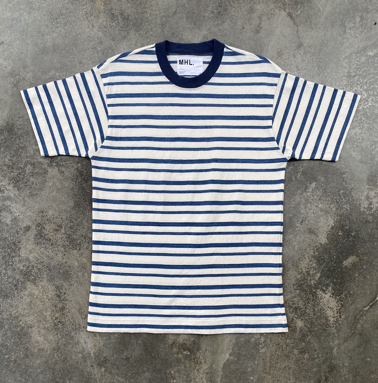 Margaret Howell Vintage MHL Margaret Howell Indigo Striped Tees Size US M / EU 48-50 / 2 - 1 Thumbnail