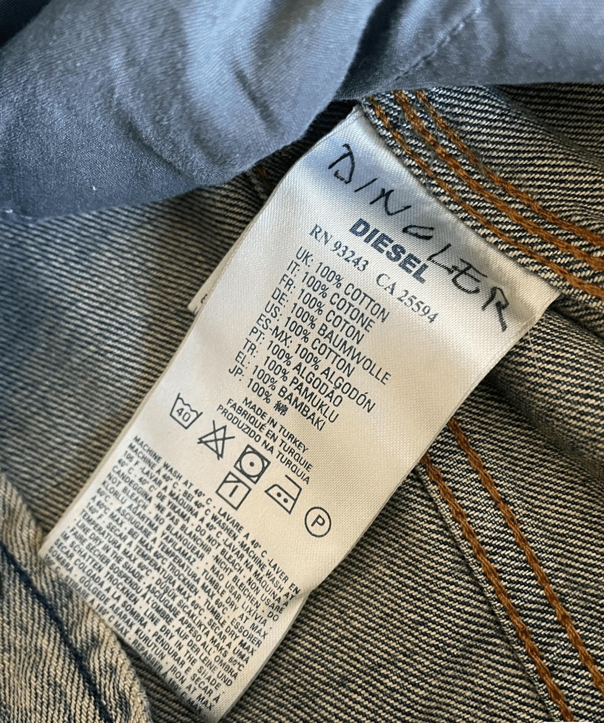 Diesel DIESEL gradient denim jacket size S Size US S / EU 44-46 / 1 - 5 Thumbnail