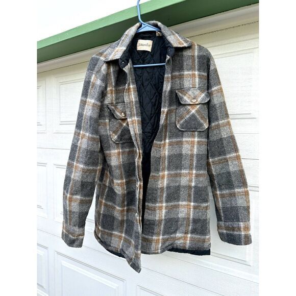 St. Johns Bay × Vintage VTG St. John’s Bay Quilted Wool Blend Plaid Jacket MT/M Size US M / EU 48-50 / 2 - 1 Thumbnail