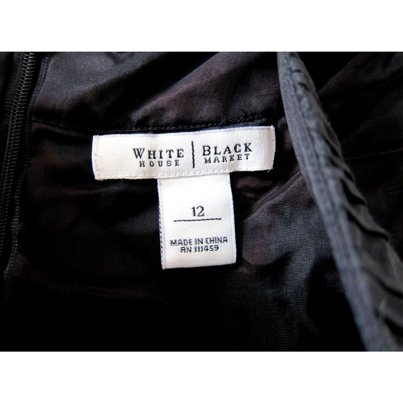 White House Black Market VINTAGE White House Black Market Silk Black Brown Ruched Empire Sheath Tank Dress 12 Size XL / US 12-14 / IT 48-50 - 4 Thumbnail