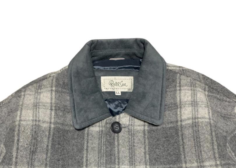 Japanese Brand Vintage Japanese Plaid Wool Flannel Shirt Jacket By Riverson Size US L / EU 52-54 / 3 - 5 Thumbnail