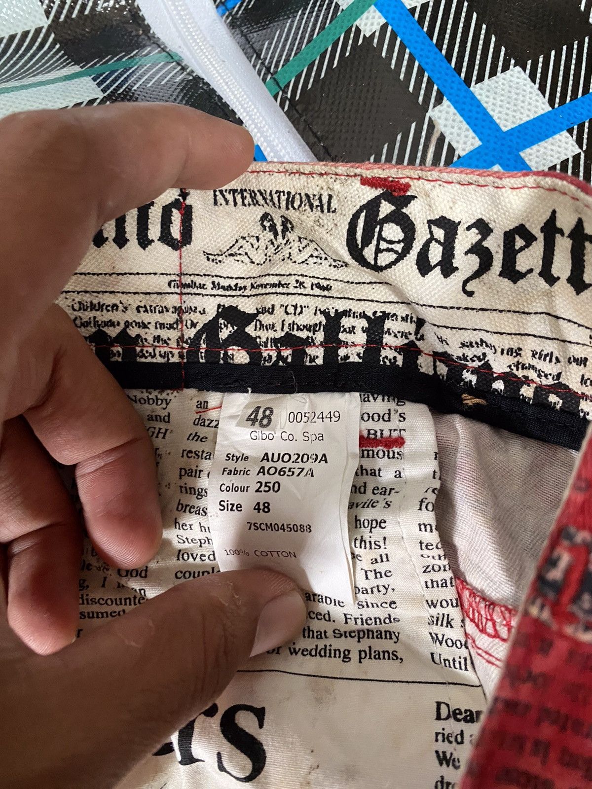 John Galliano Archive John Galliano news papper curves pants Size US 34 / EU 50 - 18 Thumbnail