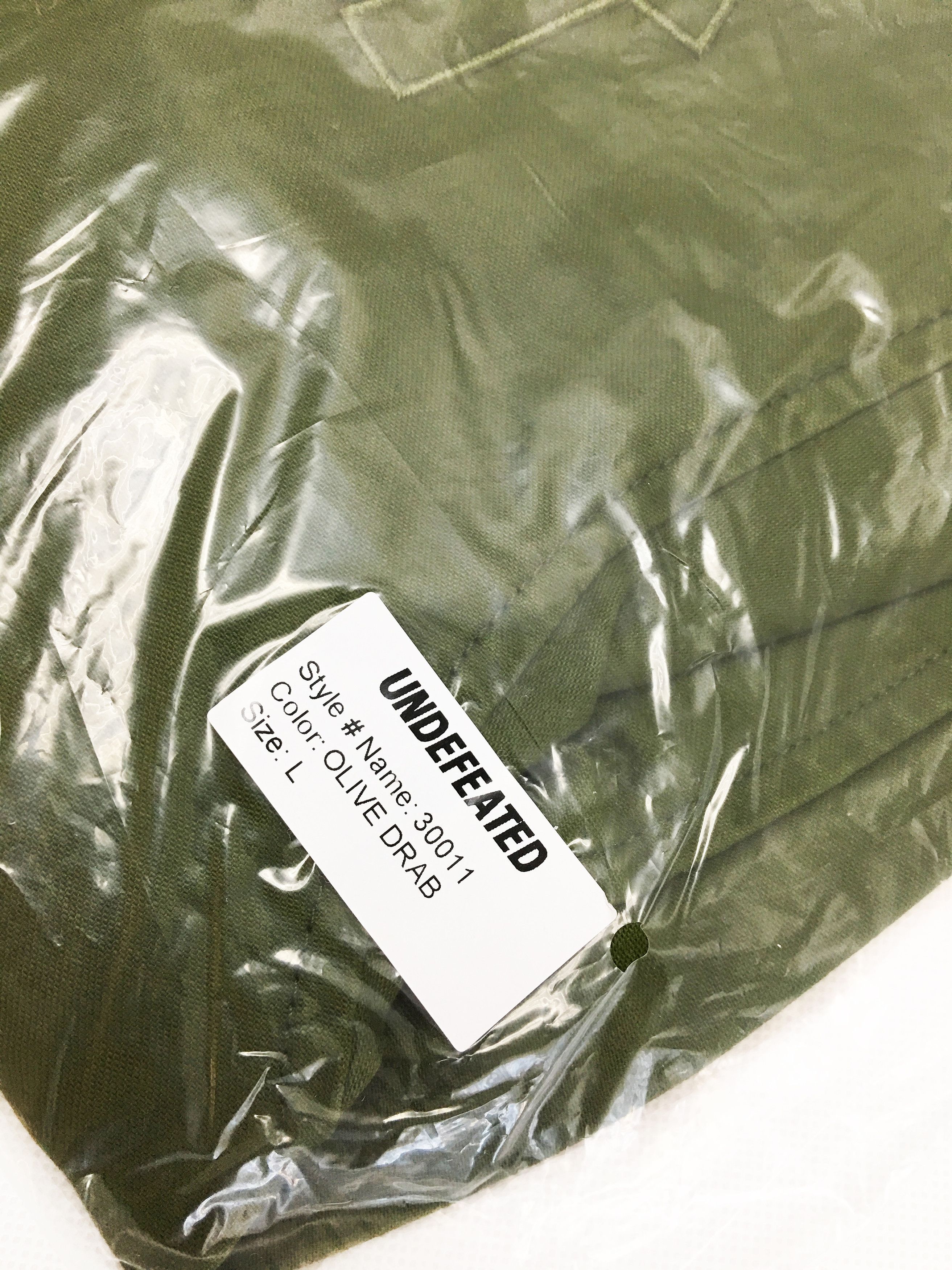 Undefeated Undefeated 5 Strike Sateen Baseball Jersey Large Olive Drab Size US L / EU 52-54 / 3 - 13 Thumbnail