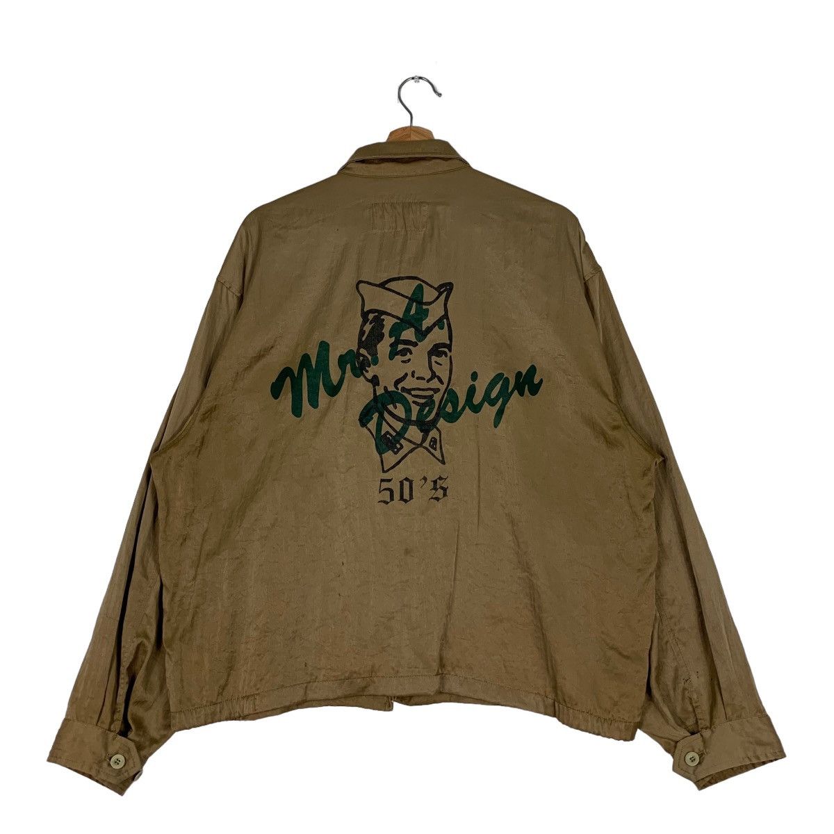Vintage 50's MR. A DESIGN Big Logo Retro Jacket #0571-C26 Size US L / EU 52-54 / 3 - 1 Thumbnail