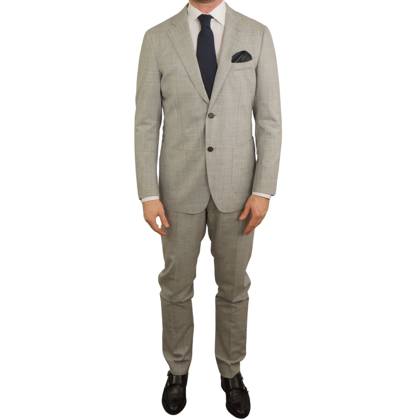 Suitsupply Men Suitsupply Suit Wool 120's Havana Patch Half Lined US38 Size 38R - 1 Thumbnail