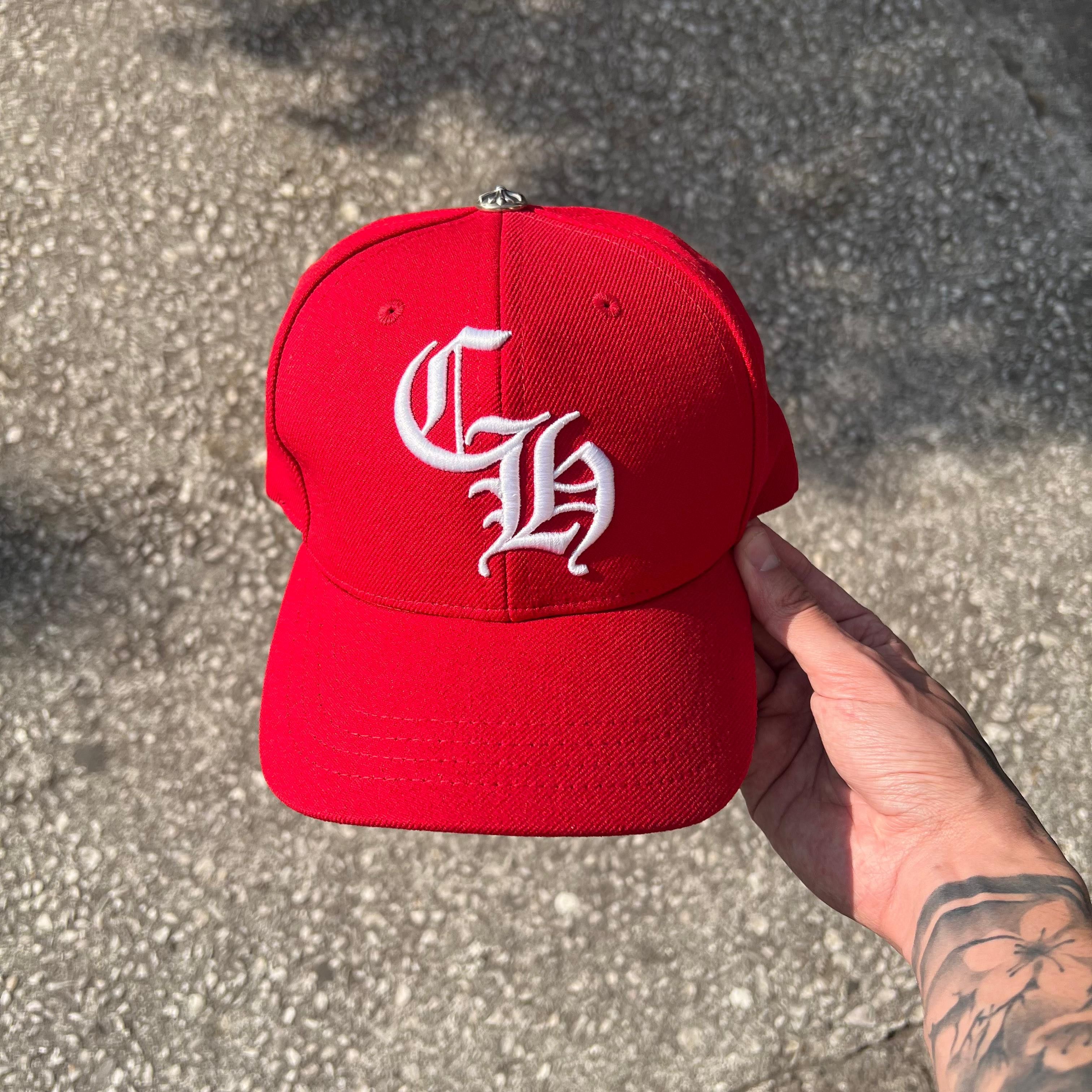 Chrome Hearts Chrome Hearts CH Baseball Hat Red Size ONE SIZE - 2 Thumbnail