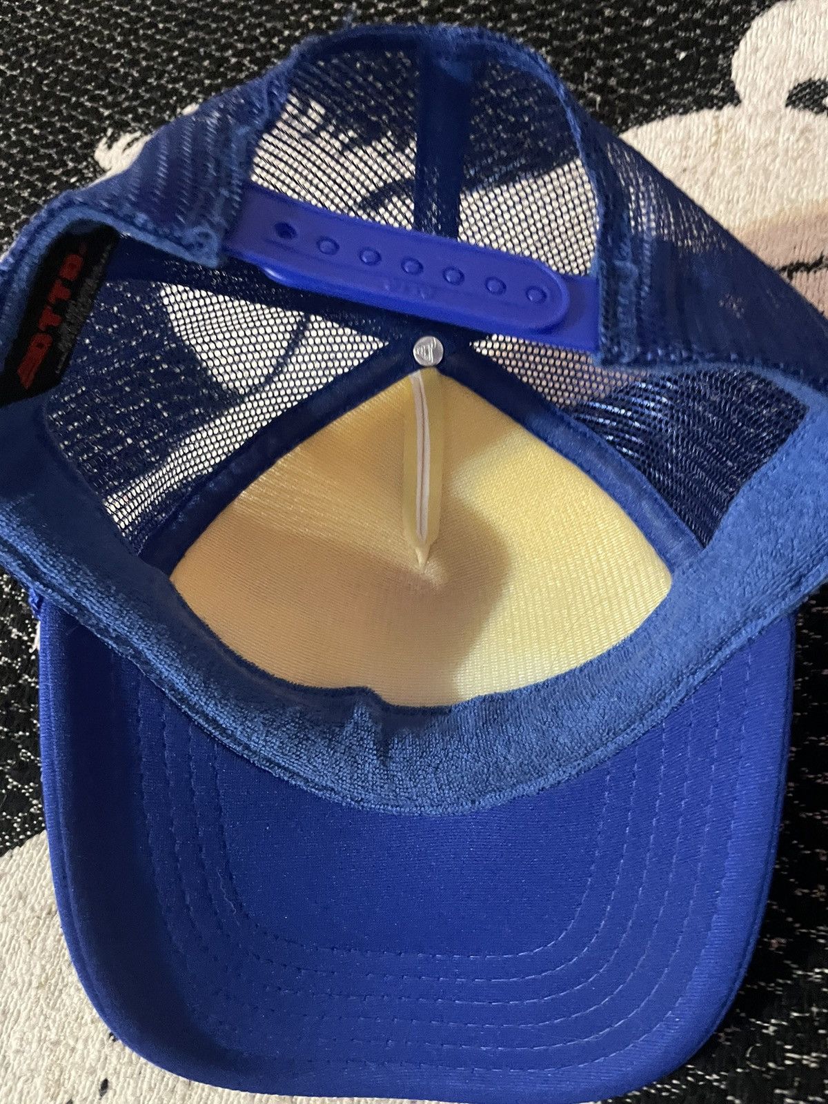 Other Working on Dying White/Blue Two-Tone Trucker Hat Size ONE SIZE - 4 Thumbnail