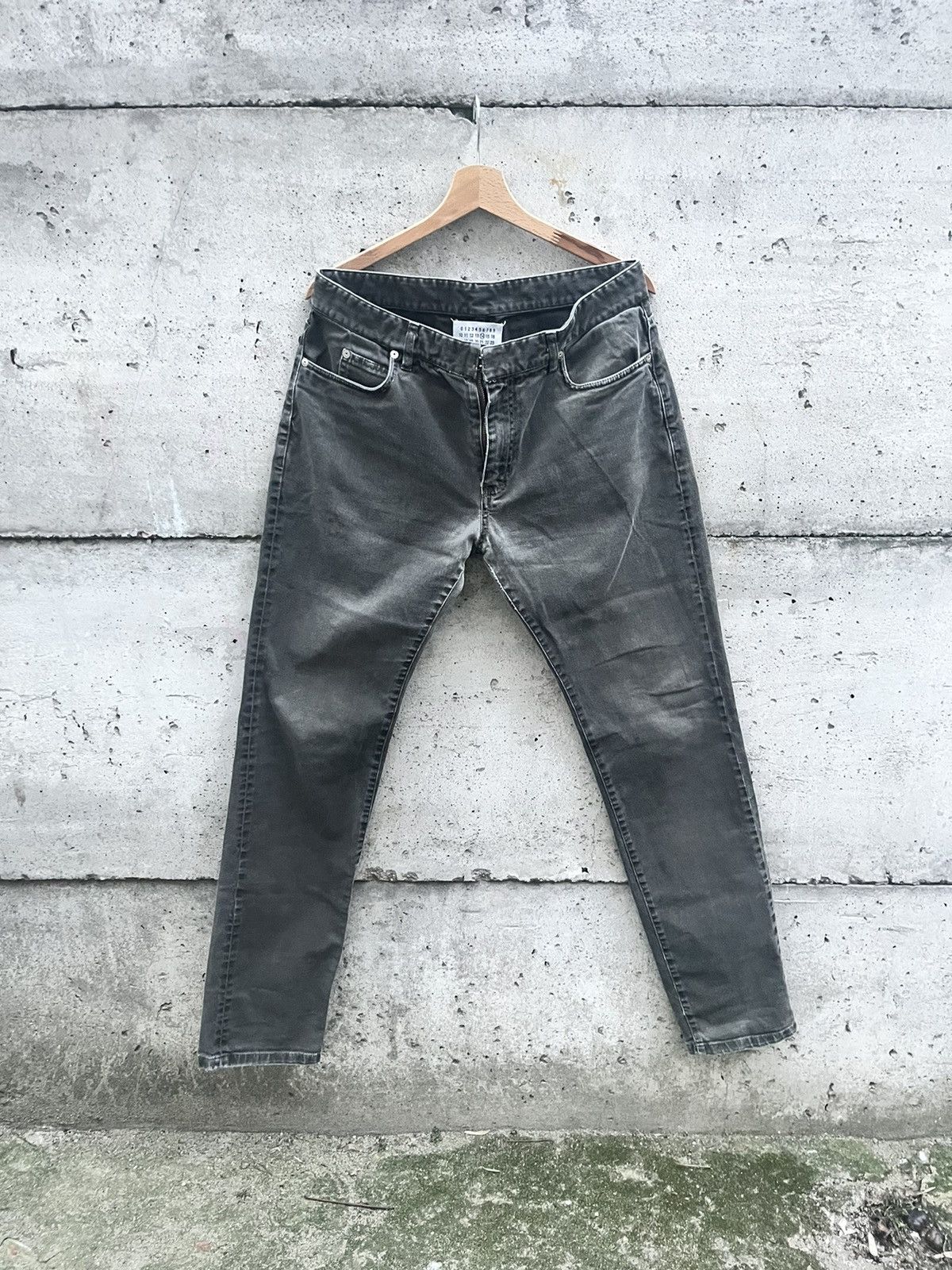 Maison Margiela Maison Martin Margiela F/W 15 Khaki Denim Jeans Tapered fit Size US 32 / EU 48 - 2 Thumbnail