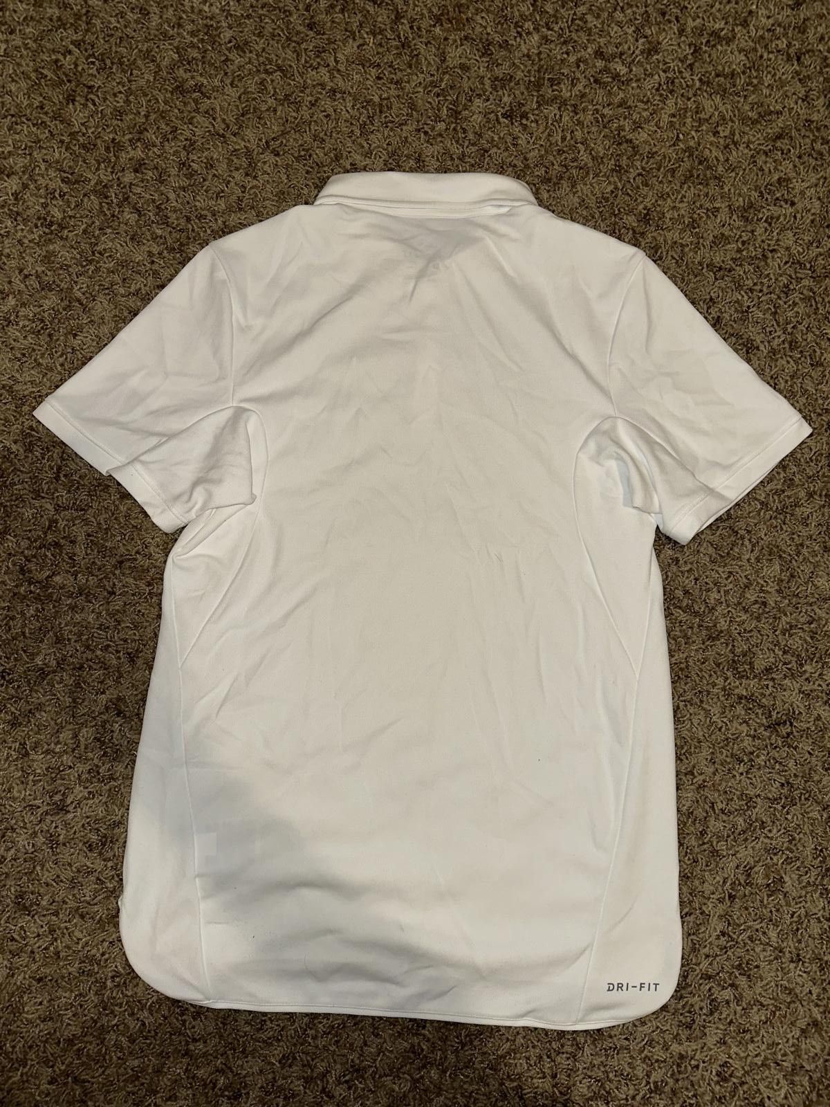 Nike Nike Men’s Dri-Fit Court Dry Advantage Tennis Polo Shirt White/Black Size US S / EU 44-46 / 1 - 7 Thumbnail