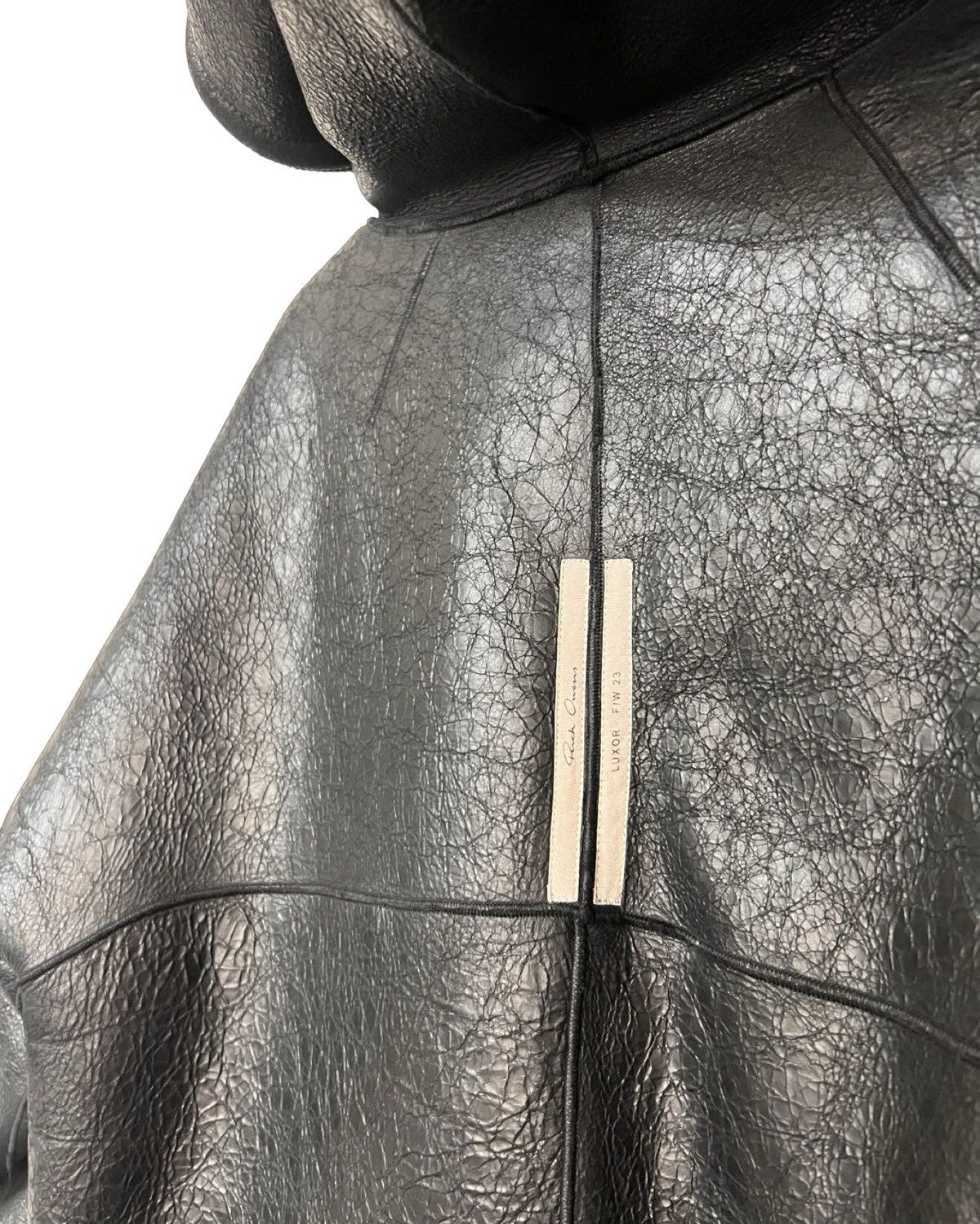 Rick Owens Rick owens leather / shearling reversible hoodie Size US S / EU 44-46 / 1 - 4 Thumbnail