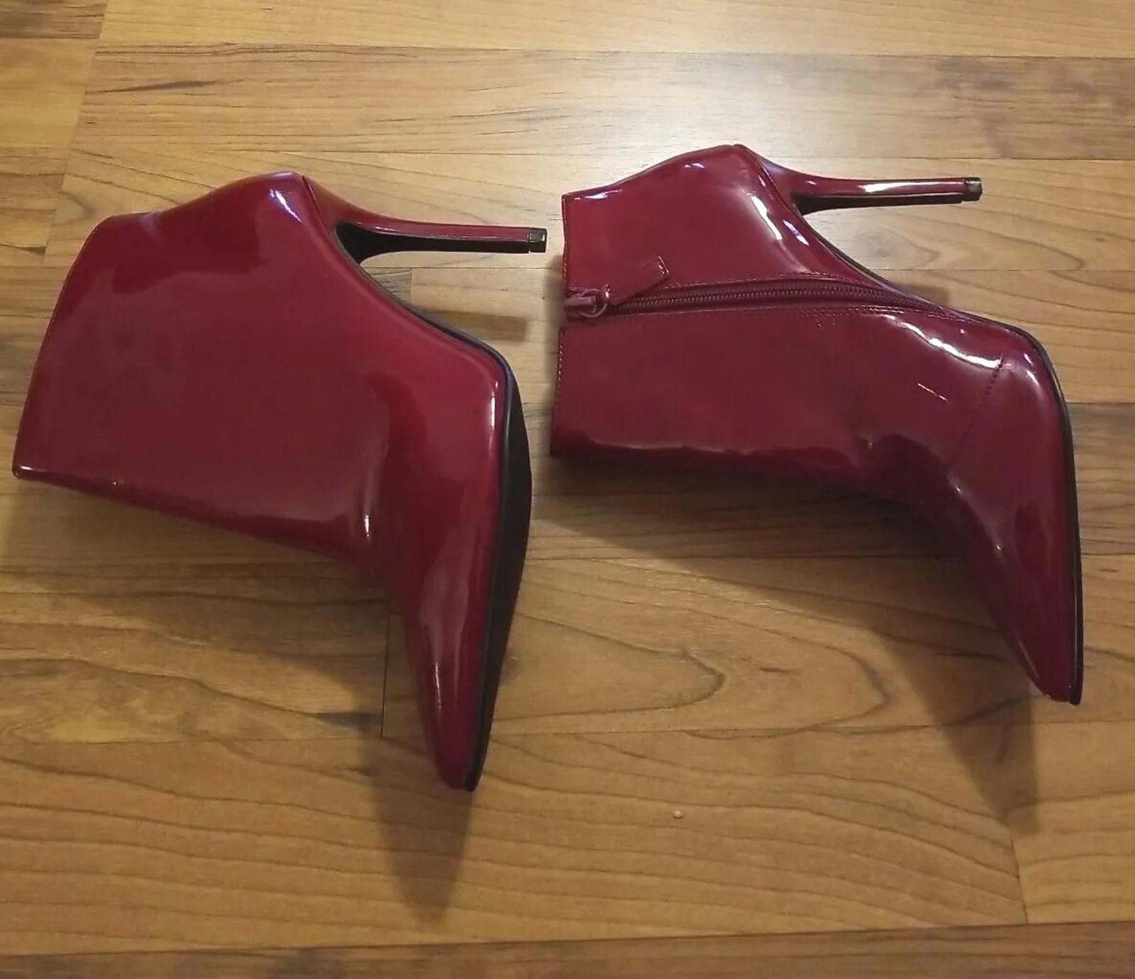 Other New Charles & Keith Women's 7.5 Ankle BOOTS Red Heels Size US 7.5 / IT 37.5 - 5 Thumbnail