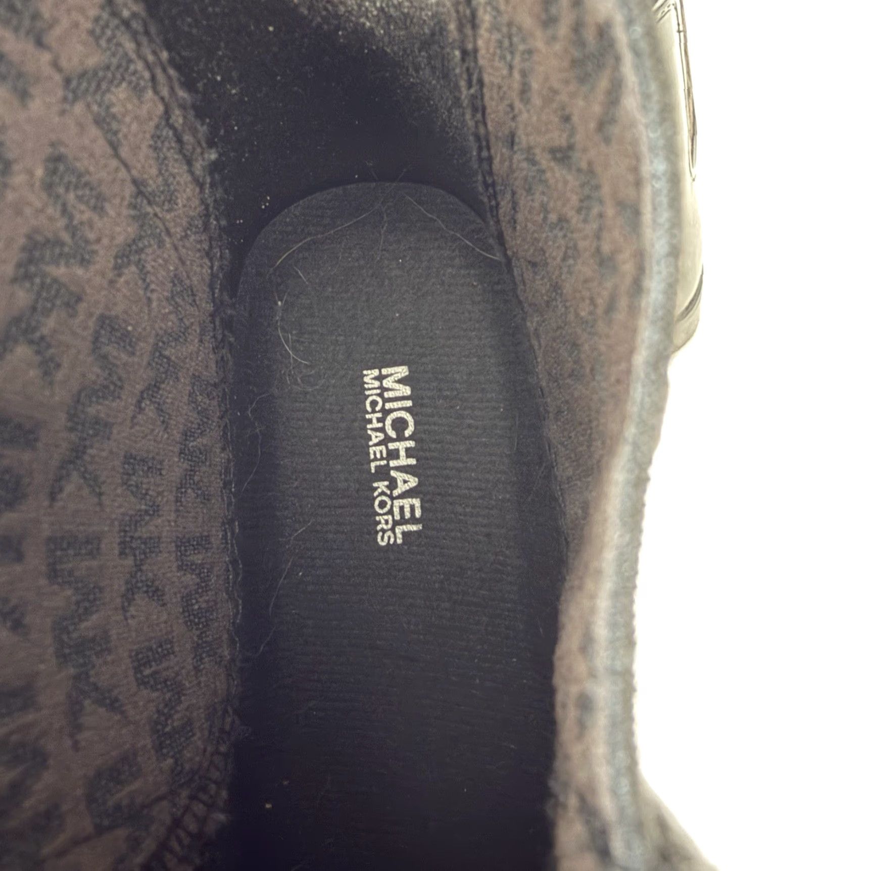 Michael Kors Michael Kors Women’s Black Rubber Rain Boots Size 8 Monogram Logo Chelsea Boots Size US 8 / IT 38 - 6 Thumbnail