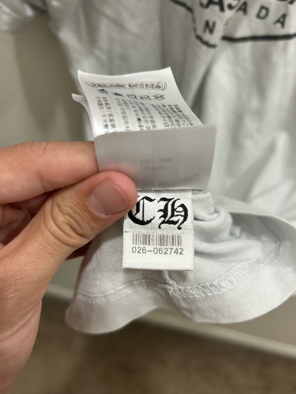 Chrome Hearts Chrome Hearts White Las Vegas Exclusive Pocket Tee Size US L / EU 52-54 / 3 - 6 Thumbnail