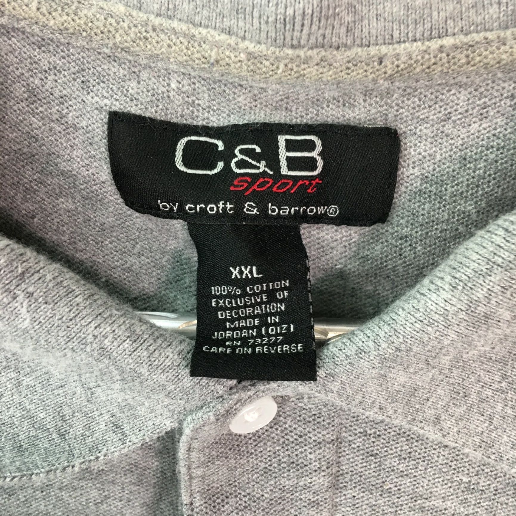Croft & Barrow Croft And Barrow Mens Shirt XXL Gray Polo Casual Collared Size US XXL / EU 58 / 5 - 3 Thumbnail