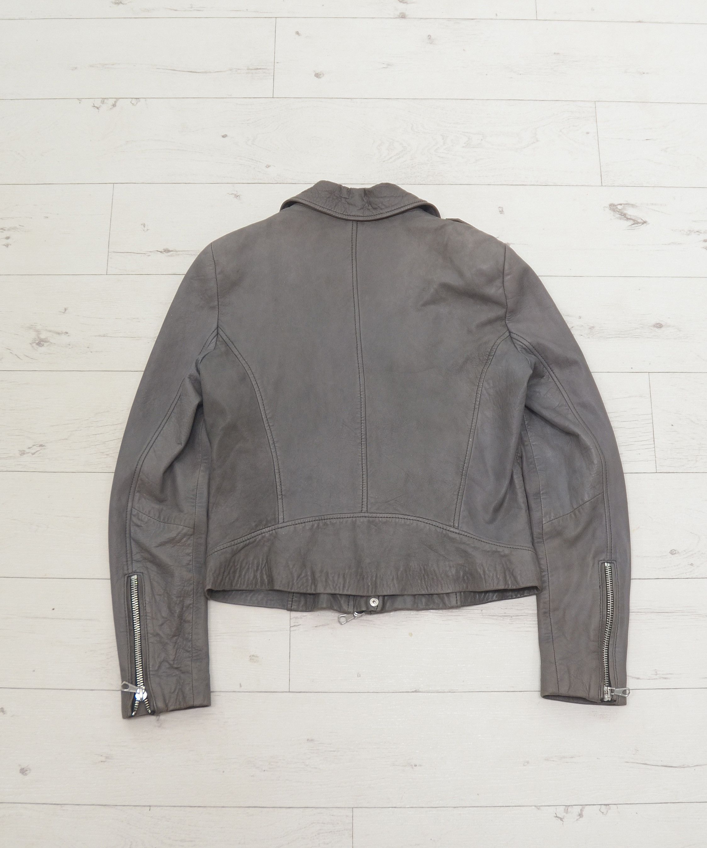 Other Womens Set Urban Deluxe OUI Leather Biker Moto Jacket Gray Size M / US 6-8 / IT 42-44 - 7 Thumbnail