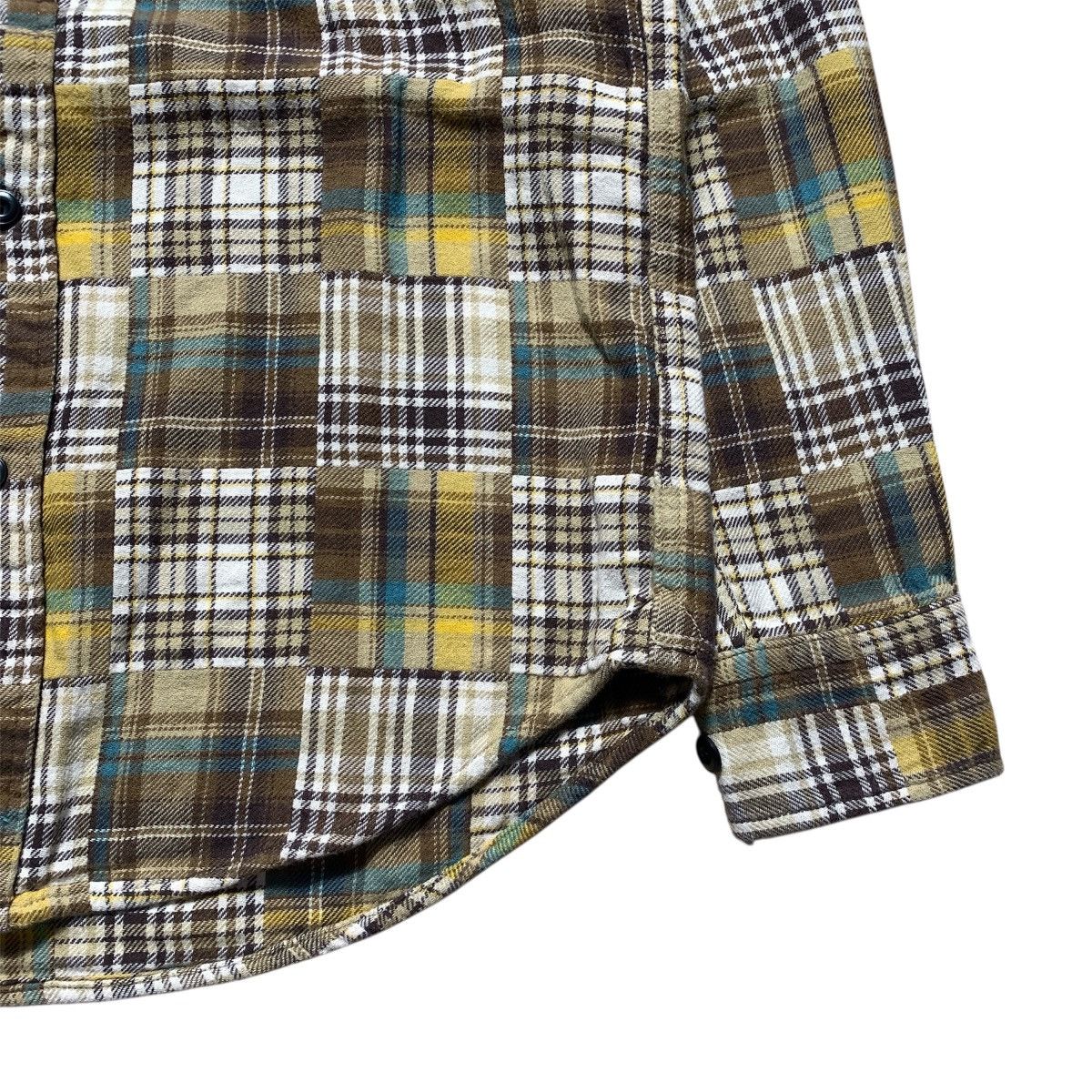 Uniqlo Uniqlo Plaid Patchwork Sugar Cane Inspired Flanel Shirt Size US S / EU 44-46 / 1 - 5 Thumbnail