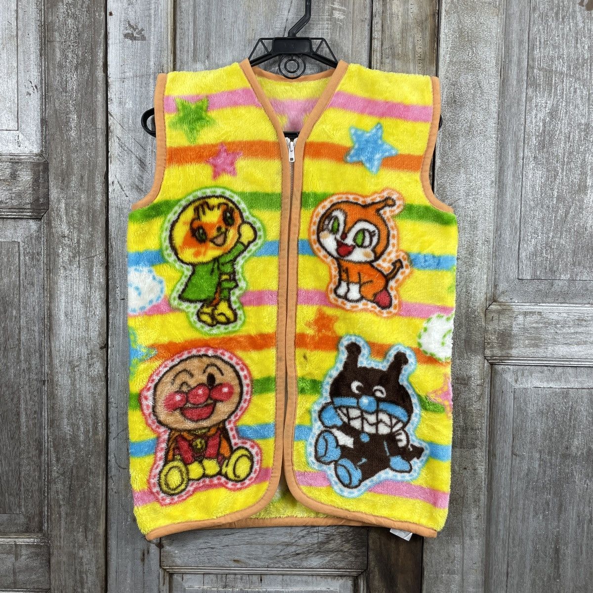 Cartoon Network × Japanese Brand × Vintage Vintage Anpan Man Fleece Zipper Vests Size US M / EU 48-50 / 2 - 1 Thumbnail