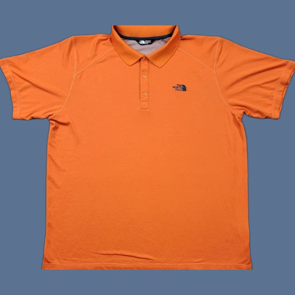 The North Face The North Face Shirt Mens XL Orange Short Sleeve Polo Snap Button Size US XL / EU 56 / 4 - 1 Thumbnail