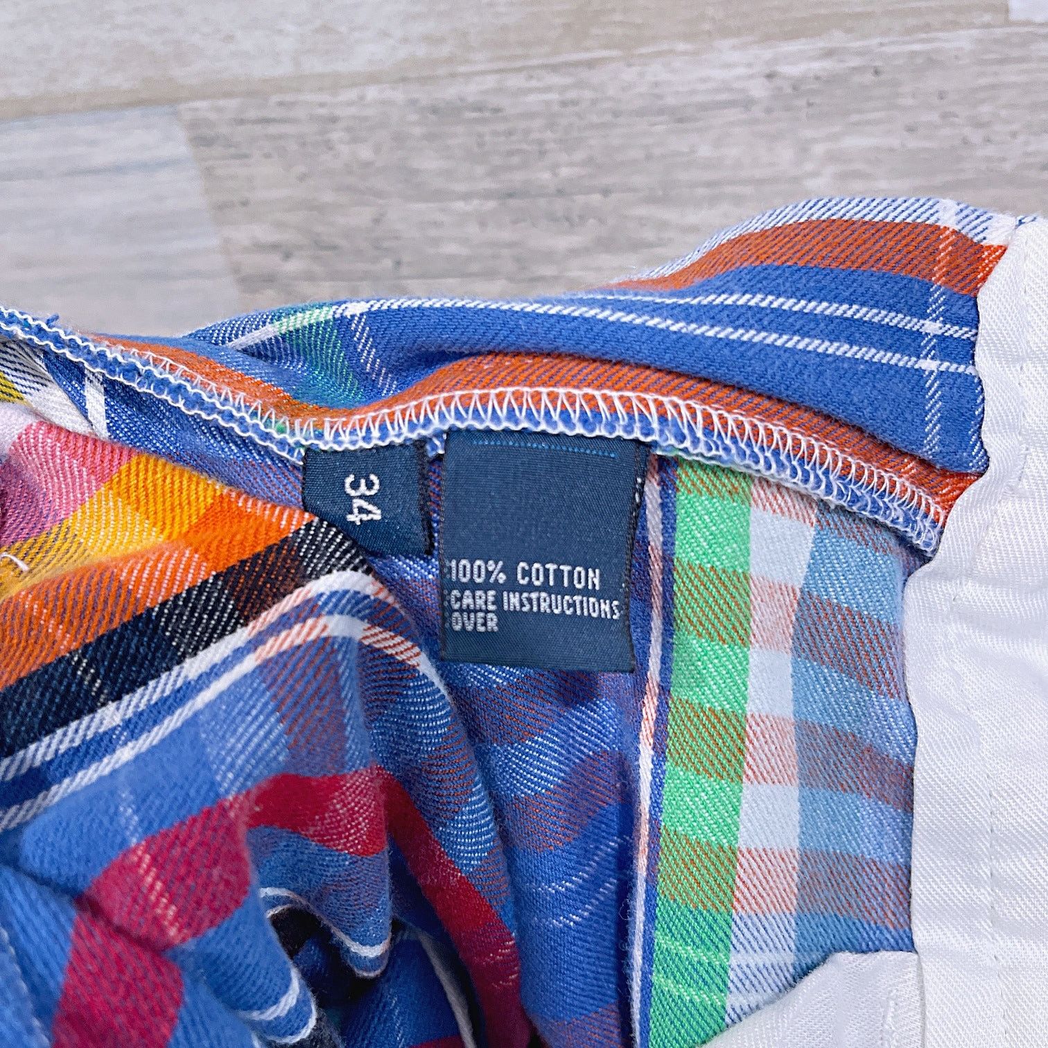 Polo Ralph Lauren POLO Ralph Lauren Madras Plaid Shorts Blue Orange 9" Flat 34 Size US 34 / EU 50 - 5 Thumbnail