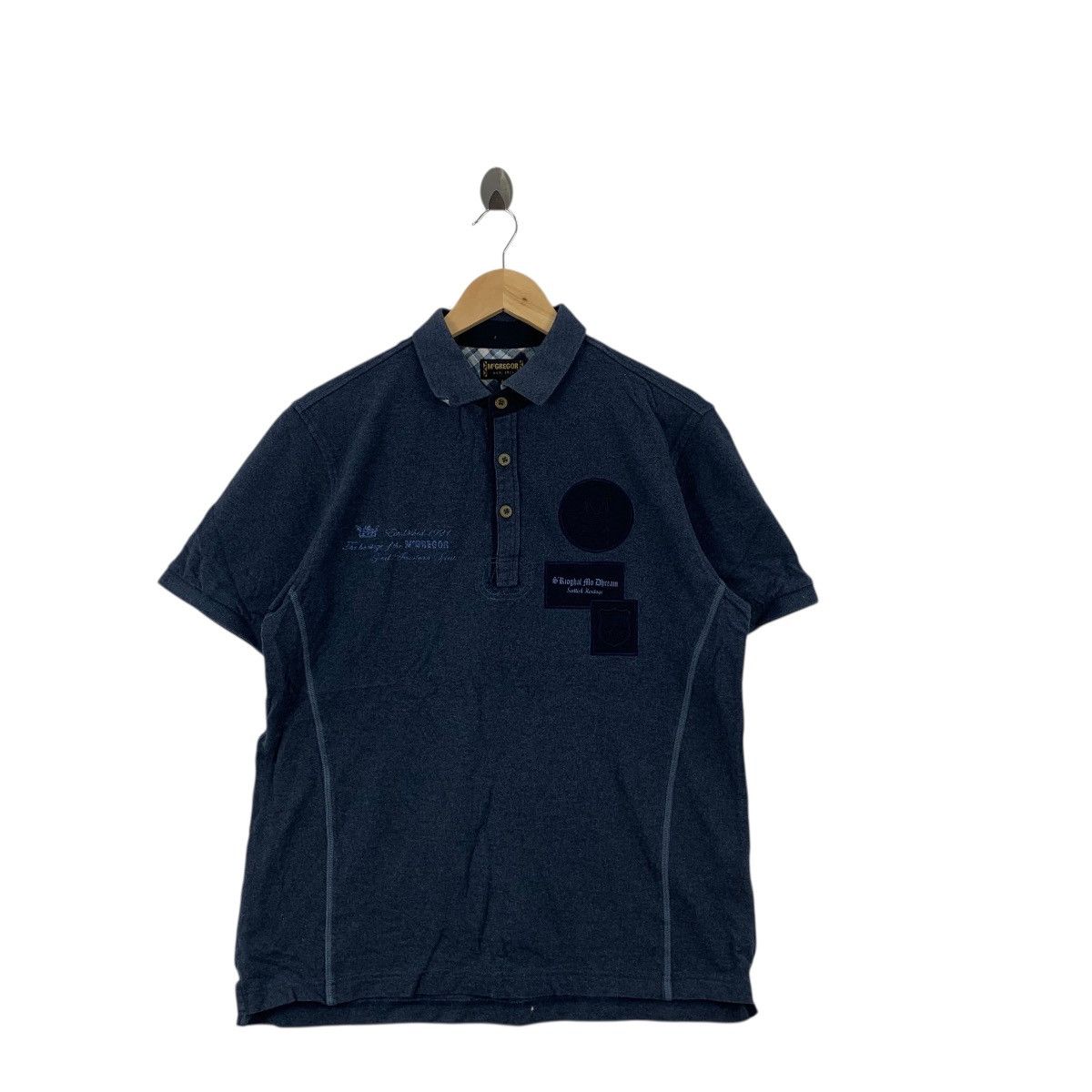 McGregor Vintage MCGREGOR TENNIS S Rioghal Mo Dhream Clan Polo Tee Size US L / EU 52-54 / 3 - 4 Thumbnail