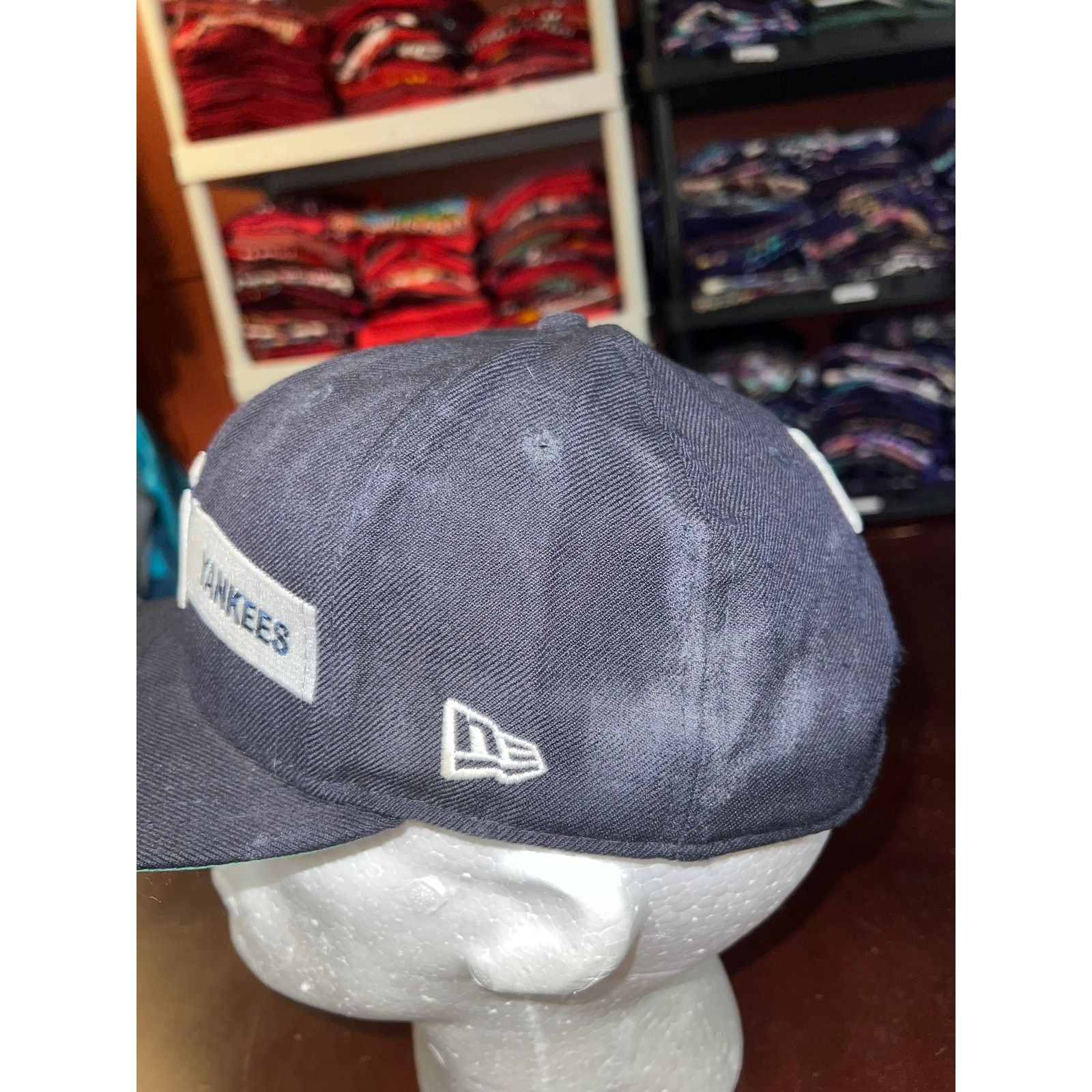 Vintage New York Yankees Hat New Era MLB Baseball Snapback Cap Faded Size ONE SIZE - 6 Thumbnail
