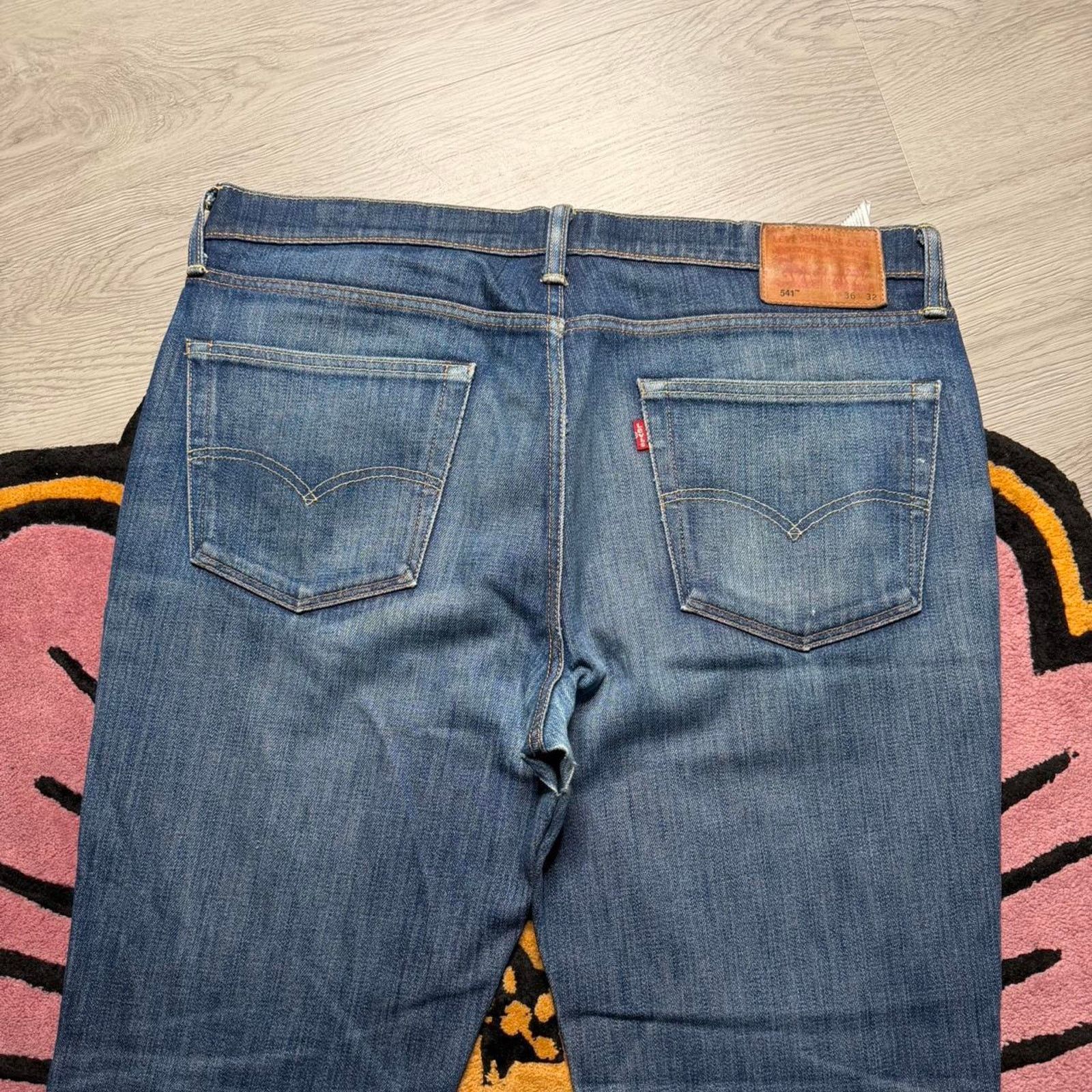 Levi's Levi’s Strauss 541 Athletic Taper White Oak Cone Denim Jeans Size US 36 / EU 52 - 8 Thumbnail
