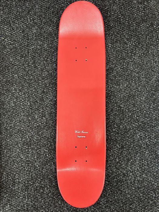 Red best sale supreme skateboard