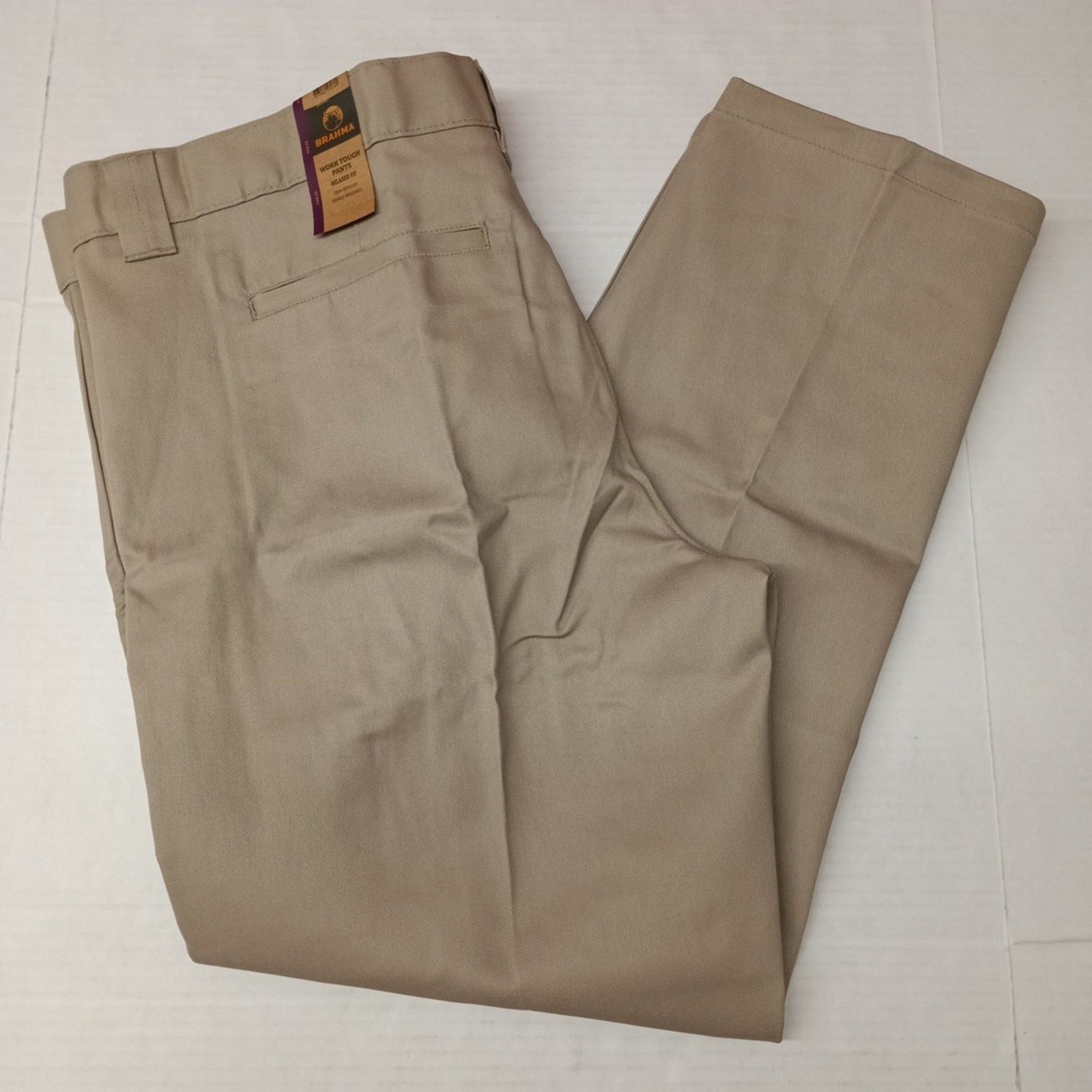 Other Brahma Men's Work Tough Pants Size 44x32 Sandy Taupe Relaxed Size US 44 / EU 60 - 1 Thumbnail