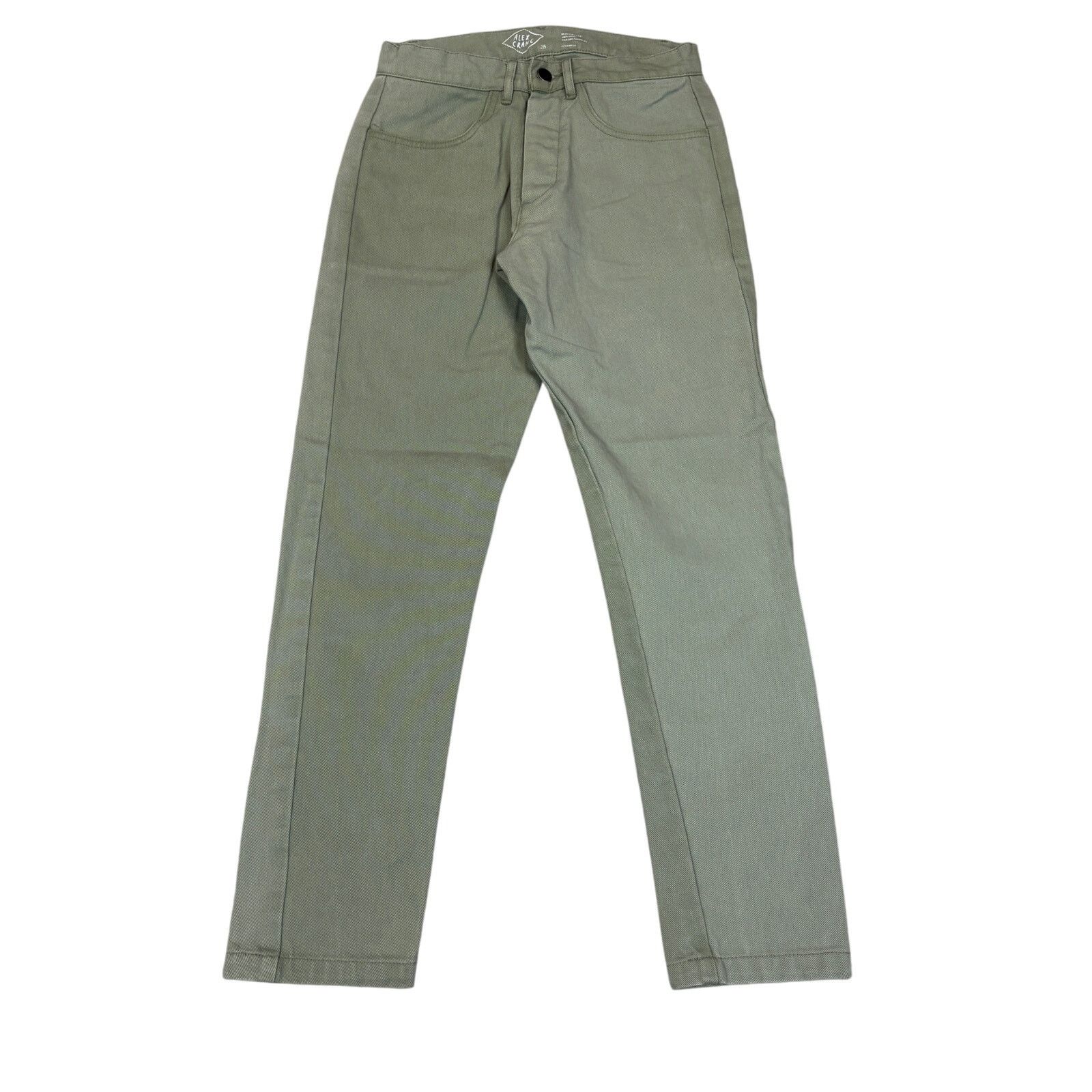 Alex Crane Alex Crane Canvas Cham Green Chino Pants Men's 28x29 Size US 28 / EU 44 - 1 Thumbnail