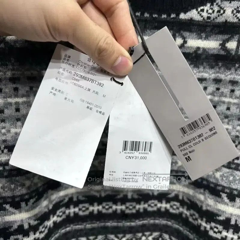 Dior Dior Colorful Wool Blend Long Sleeve Sweater . Size US M / EU 48-50 / 2 - 4 Thumbnail