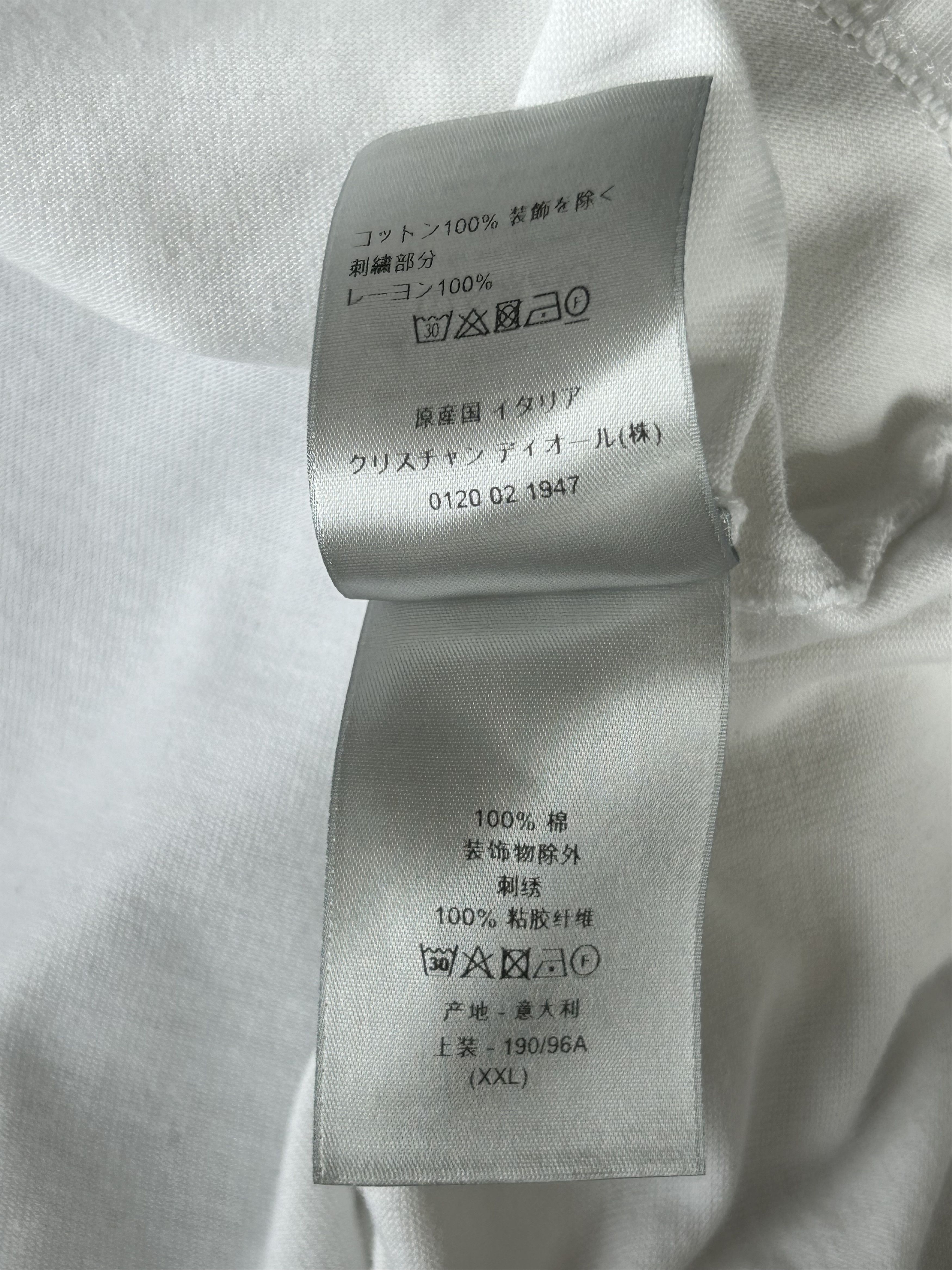 Dior Dior White CD Icon Embroidered T-Shirt Size US XXL / EU 58 / 5 - 5 Thumbnail