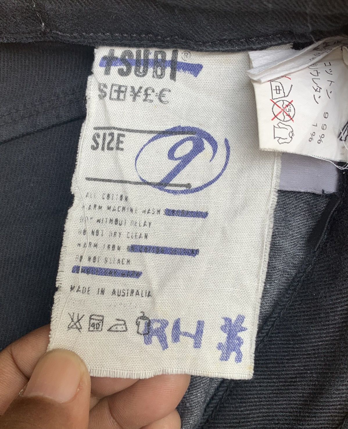 Ksubi Vintage Tsubi Before Ksubi Black Skinny Jeans Pants Size 29" - 20 Thumbnail