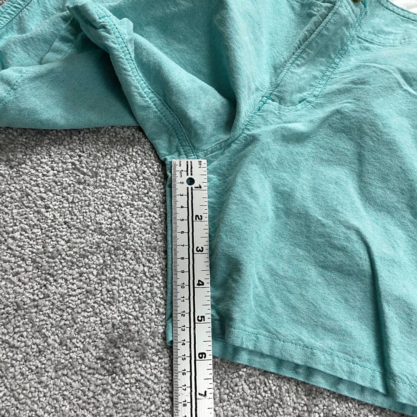 Vintage Columbia Chino Shorts Womens 10 Mint Green Mid Rise Casual Activewear Pockets Size 32" / US 10 / IT 46 - 6 Thumbnail