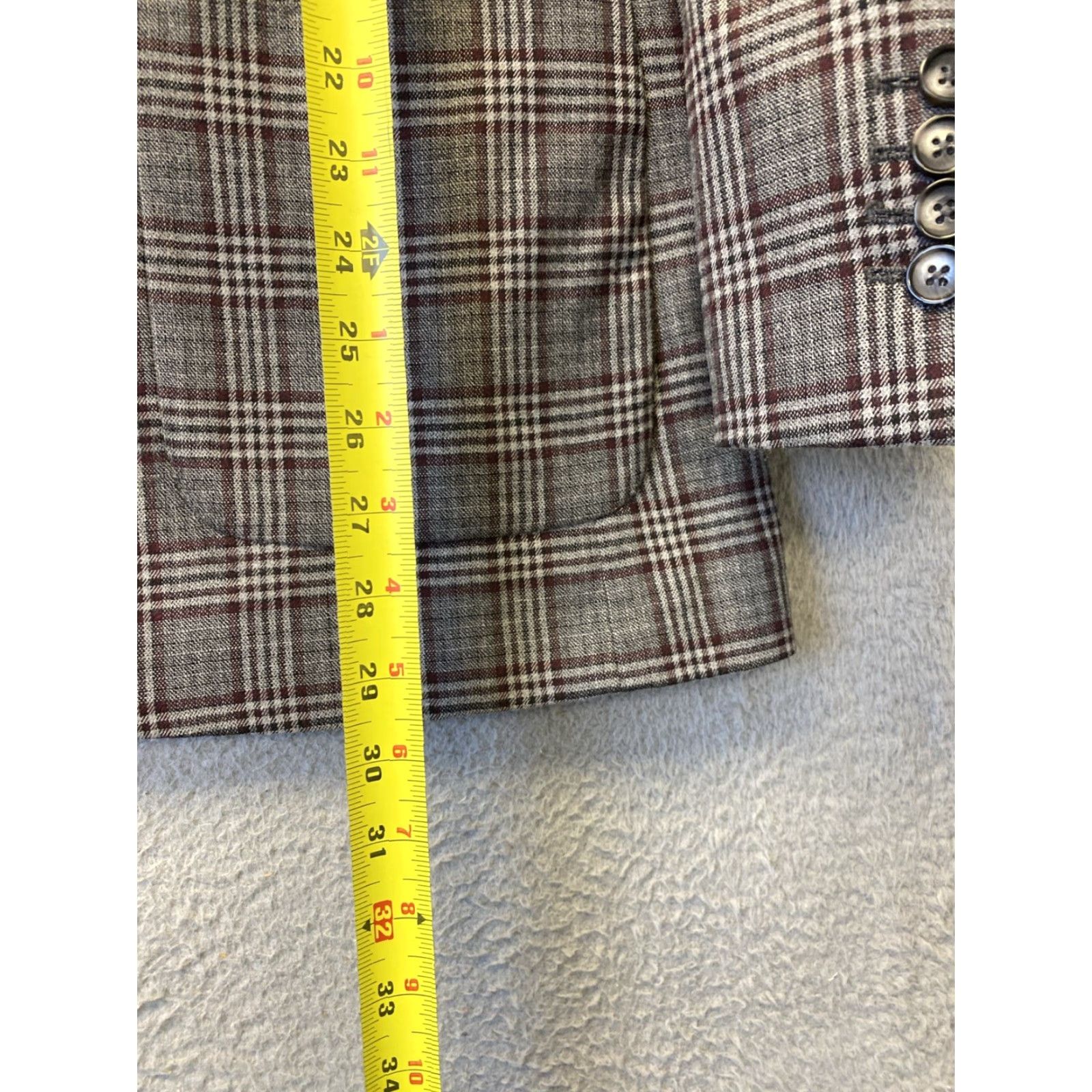 Murano Murano Rugby Blazer Jacket Polo Tweeted Glen Plaid 42R 135-8 Size US L / EU 52-54 / 3 - 6 Thumbnail