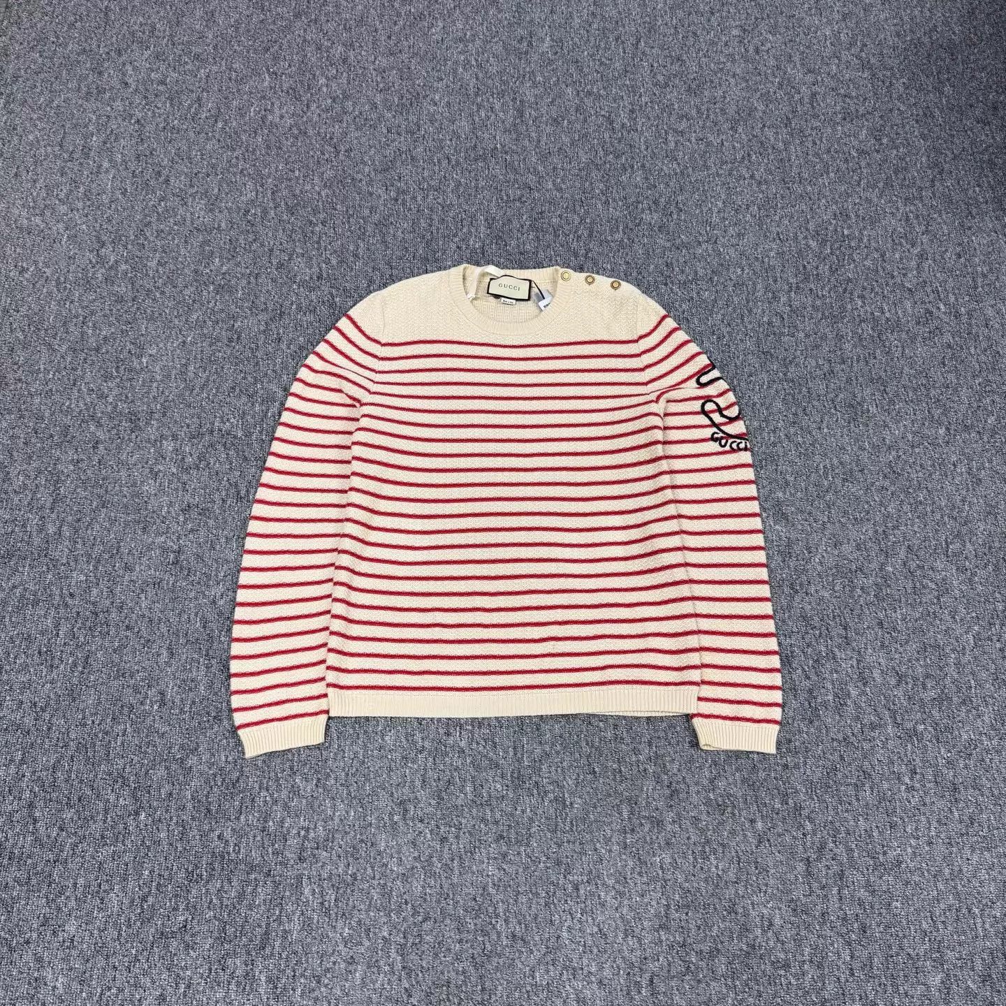 Gucci Gucci Striped Anchor Knit Sweater M 99 New Size M / US 6-8 / IT 42-44 - 1 Thumbnail