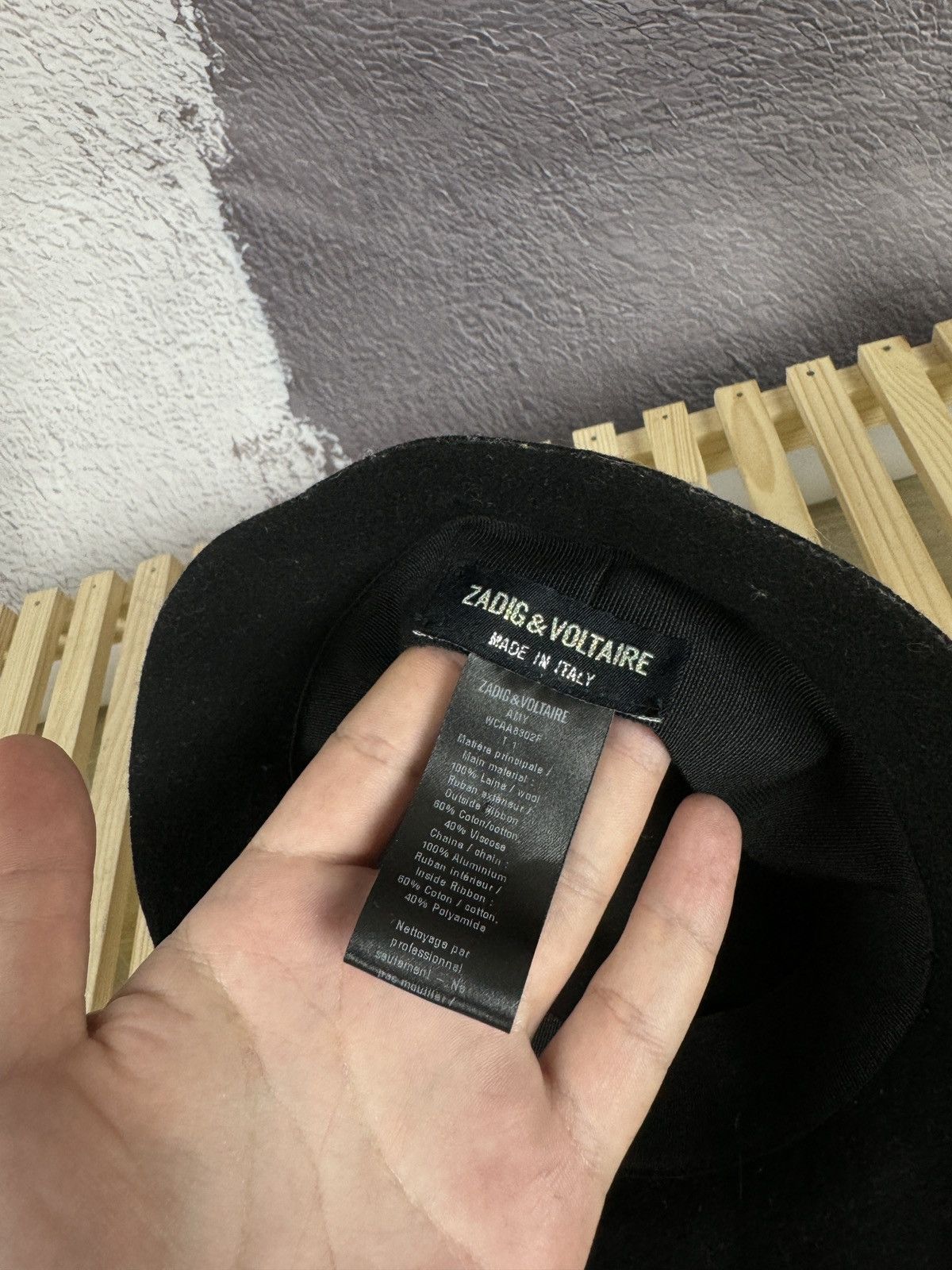 Zadig & Voltaire Zadig & Voltaire Ladies Black Amy Bucket Hat RRP €165 size 1 Size ONE SIZE - 10 Thumbnail